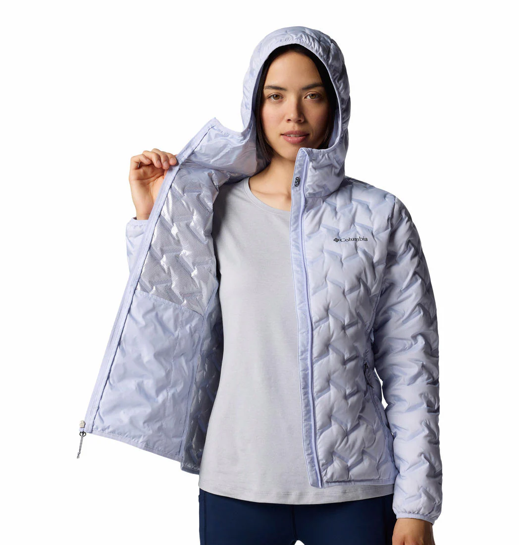 Columbia Women Purple Delta Ridge II Down Hooded Jacket - Image 6