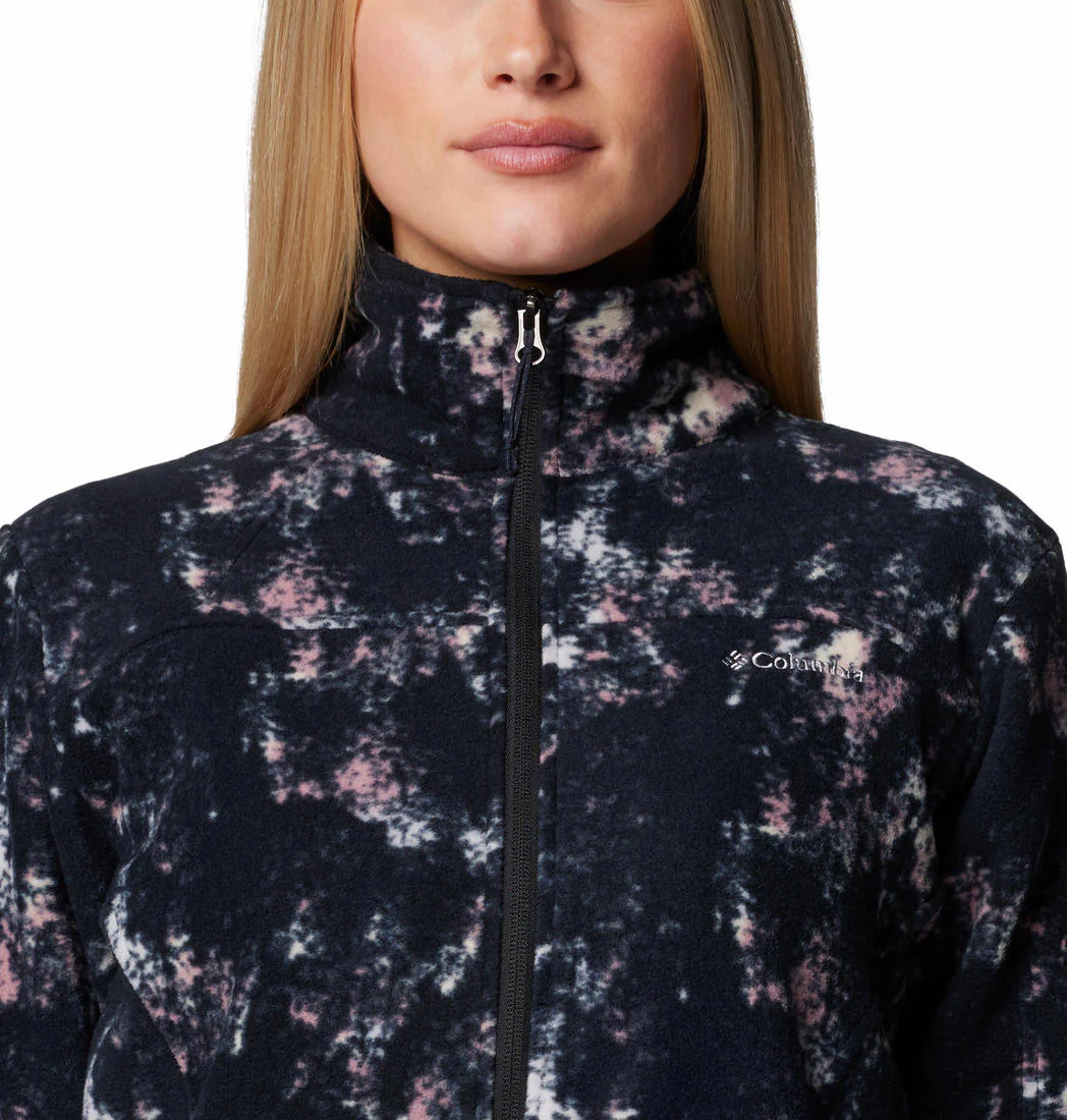 Columbia Women Purple Fast Trek Printed Jkt - Image 5