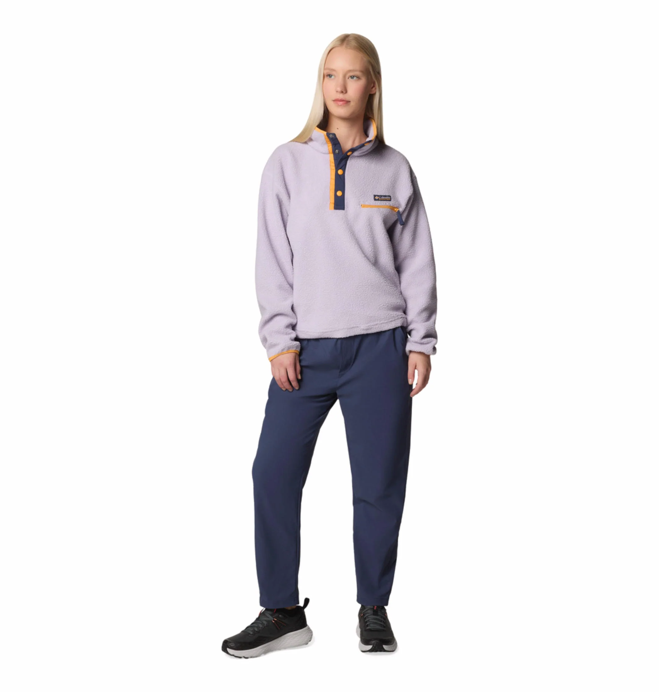 Columbia Women Purple Helvetia II Cropped Half Snap Fleece - Image 6