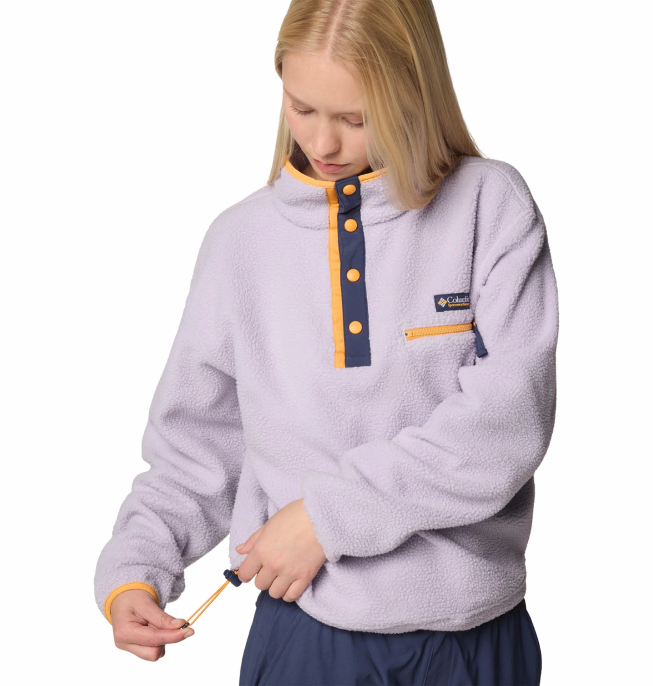 Columbia Women Purple Helvetia II Cropped Half Snap Fleece - Image 8