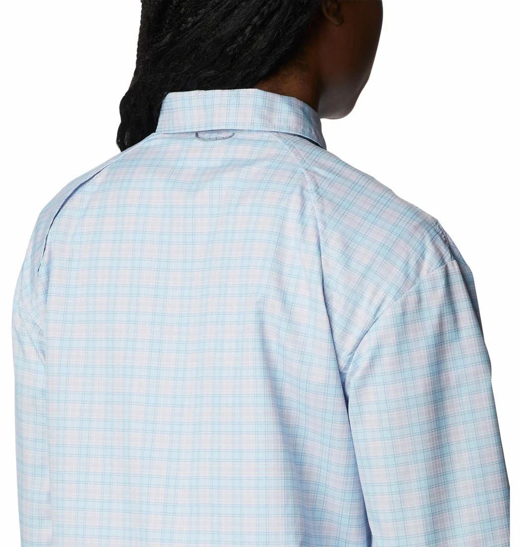 Columbia Women Purple Silver Ridge Utility Patterned LS Shirt (Sun Protection) - Image 7