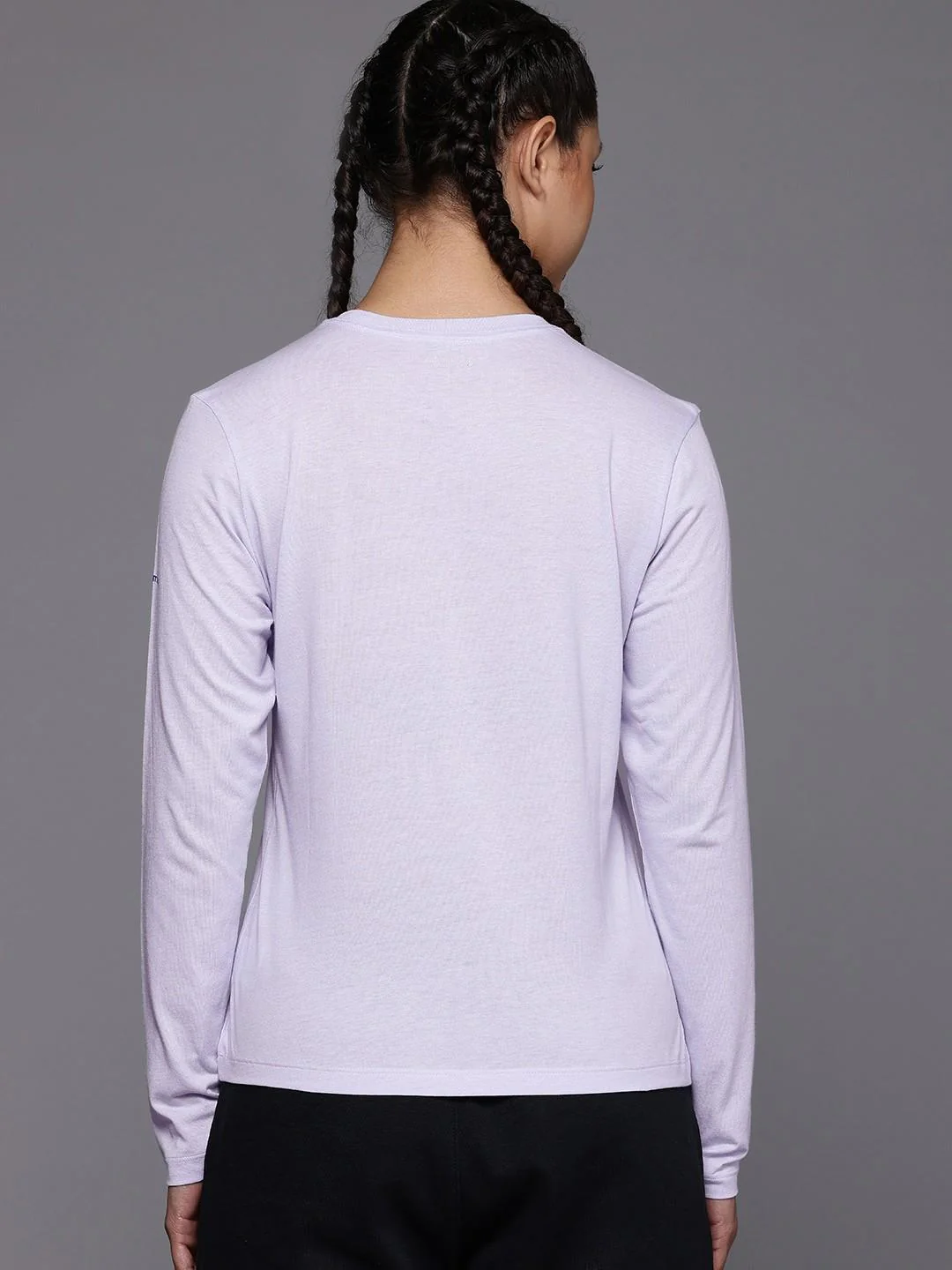 Columbia Women Purple Columbia Trek Relaxed LS Tee - Image 2