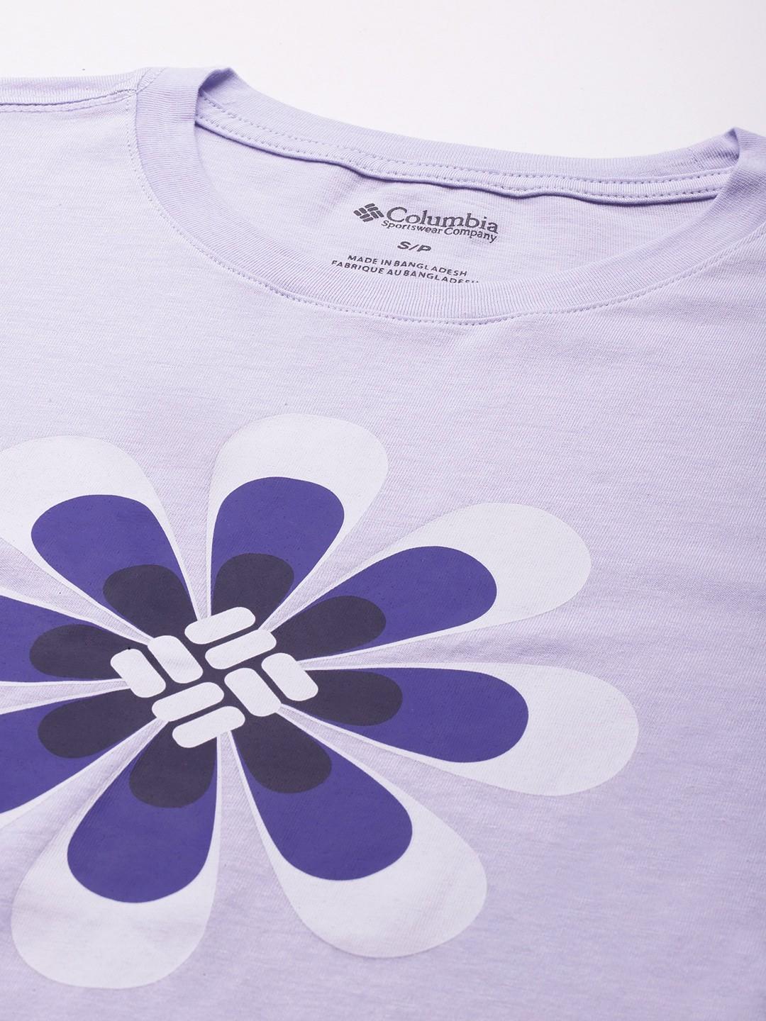 Columbia Women Purple Columbia Trek Relaxed LS Tee - Image 5