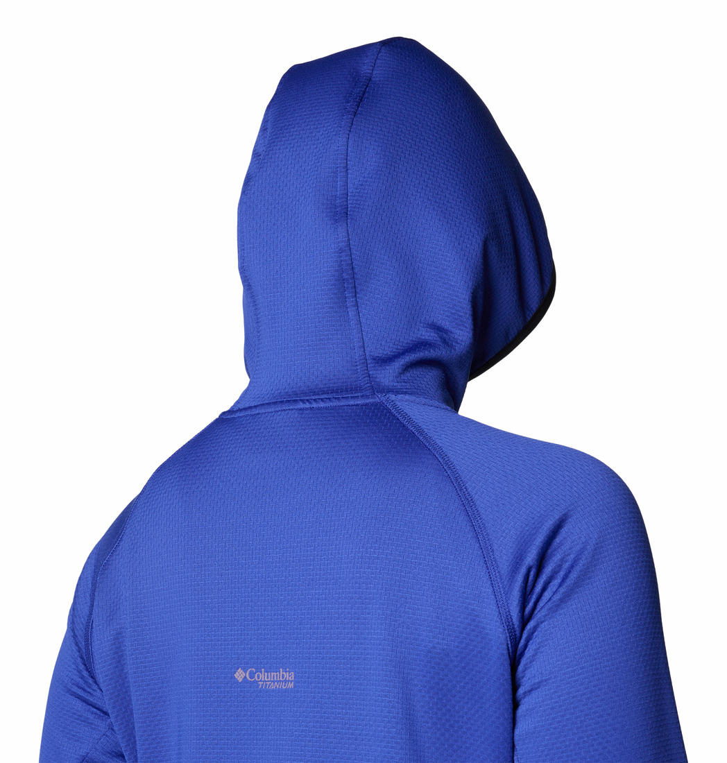 Columbia Women Blue Triple Canyon Grid Fleece Hooded FZ - Image 8