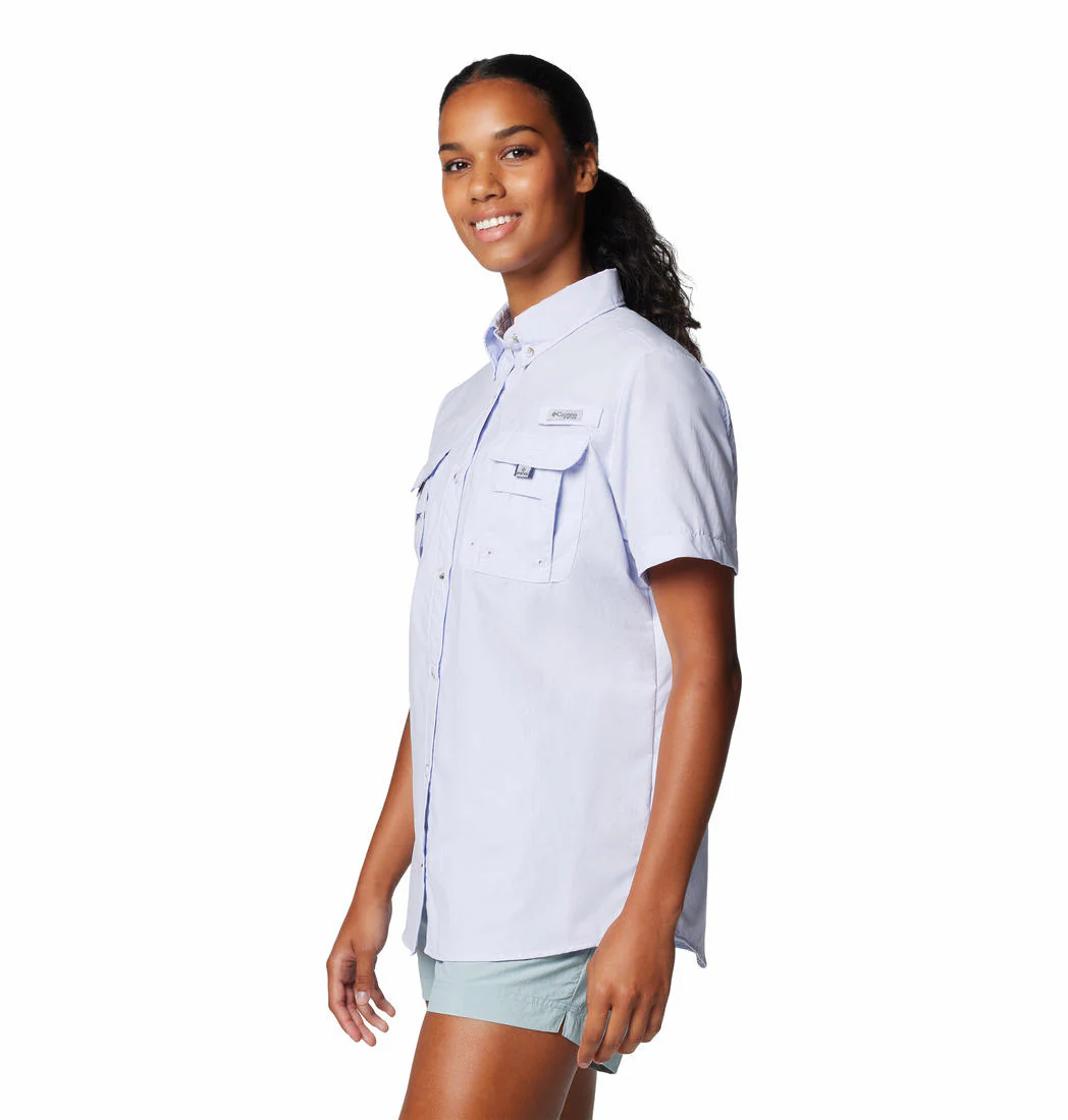 Columbia Women Purple Womens Bahama II SS (Sun Protection) - Image 3
