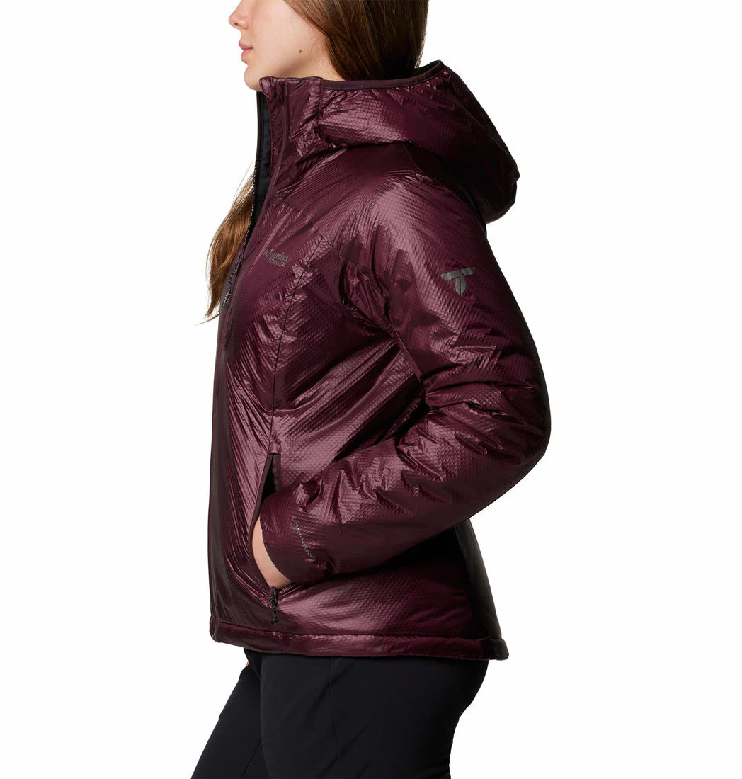 Columbia Women Red Arch Rock II Hooded Jacket - Image 3