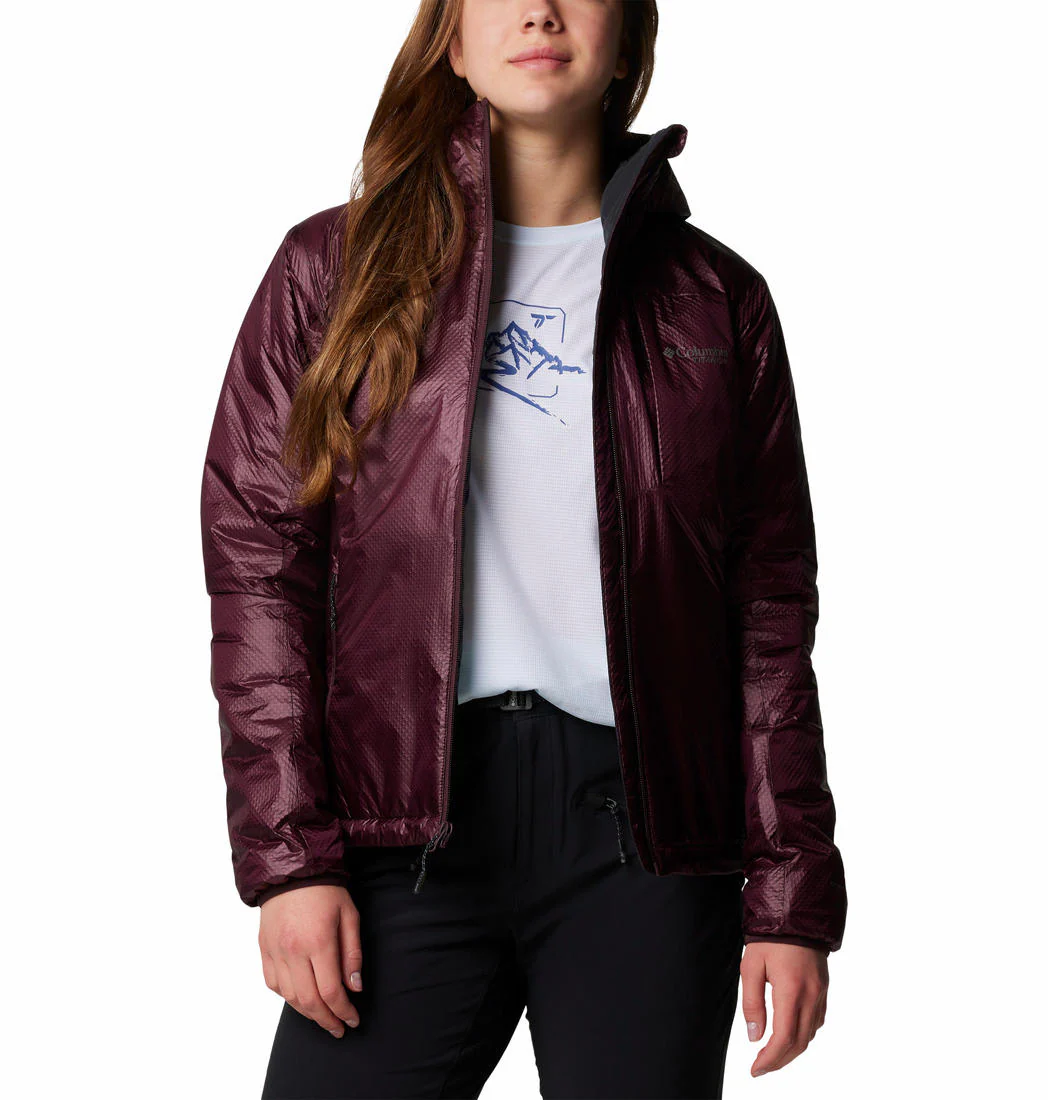 Columbia Women Red Arch Rock II Hooded Jacket - Image 4