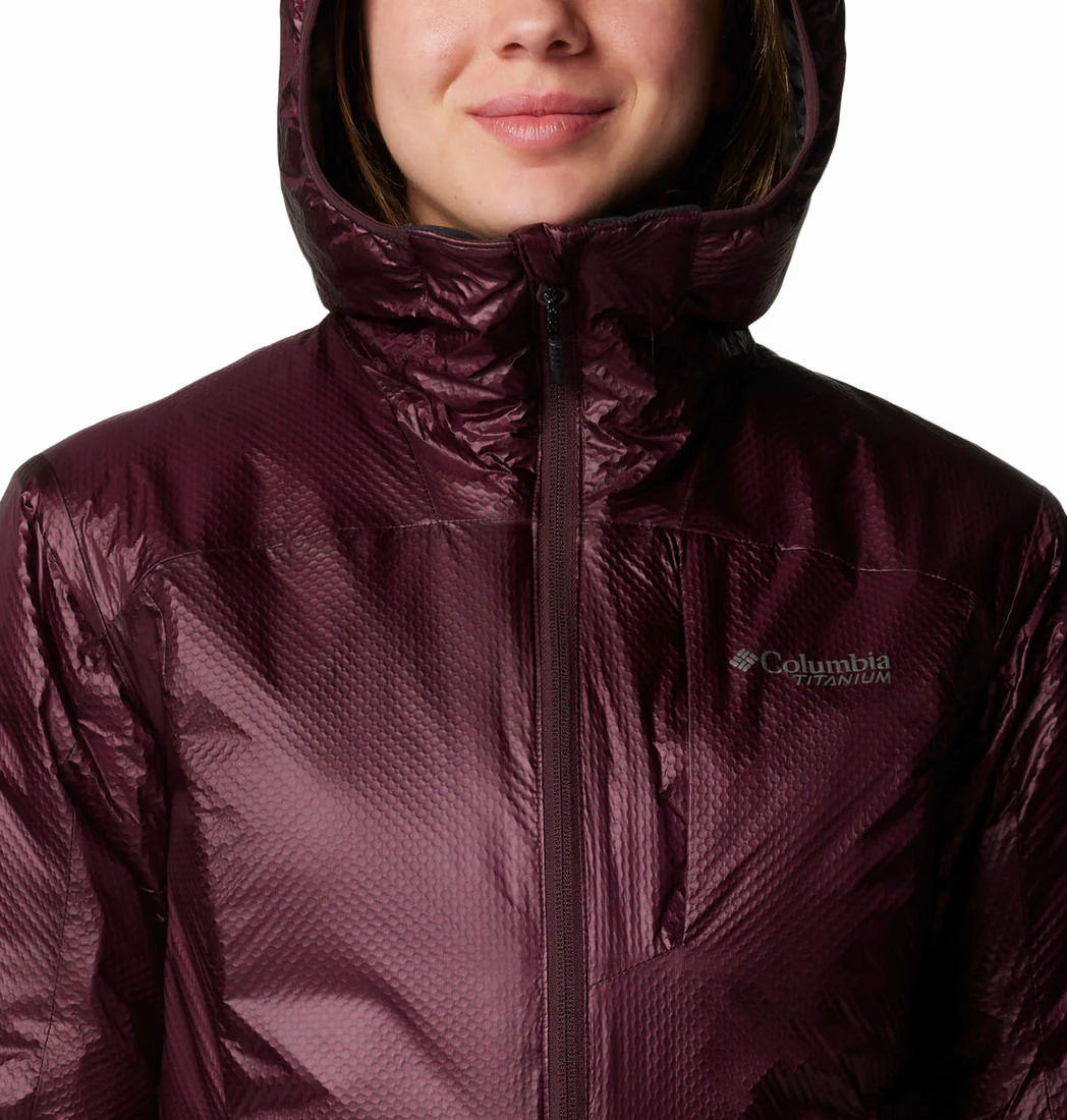 Columbia Women Red Arch Rock II Hooded Jacket - Image 5