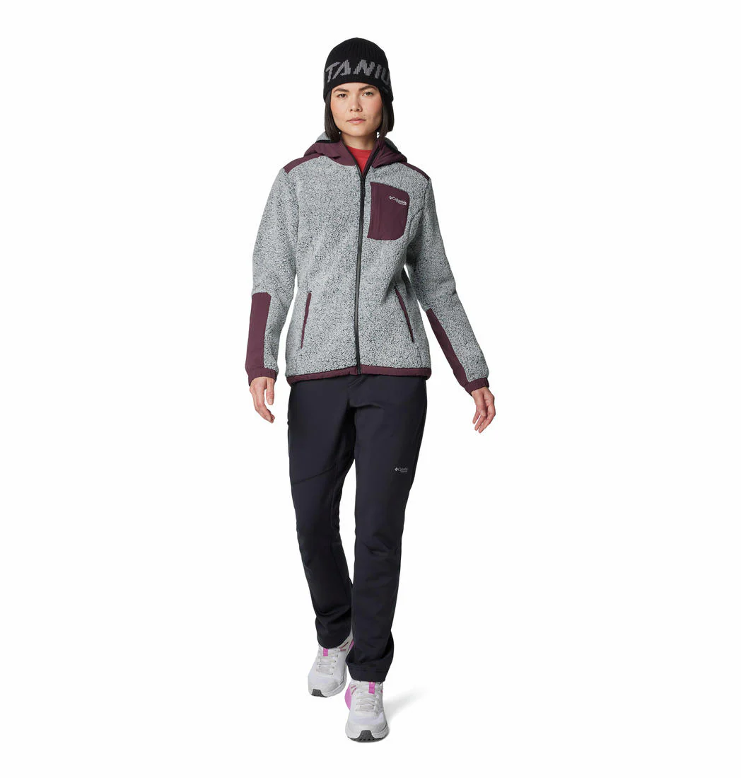 Columbia Women Red Arctic Crest Sherpa Full Zip - Image 4