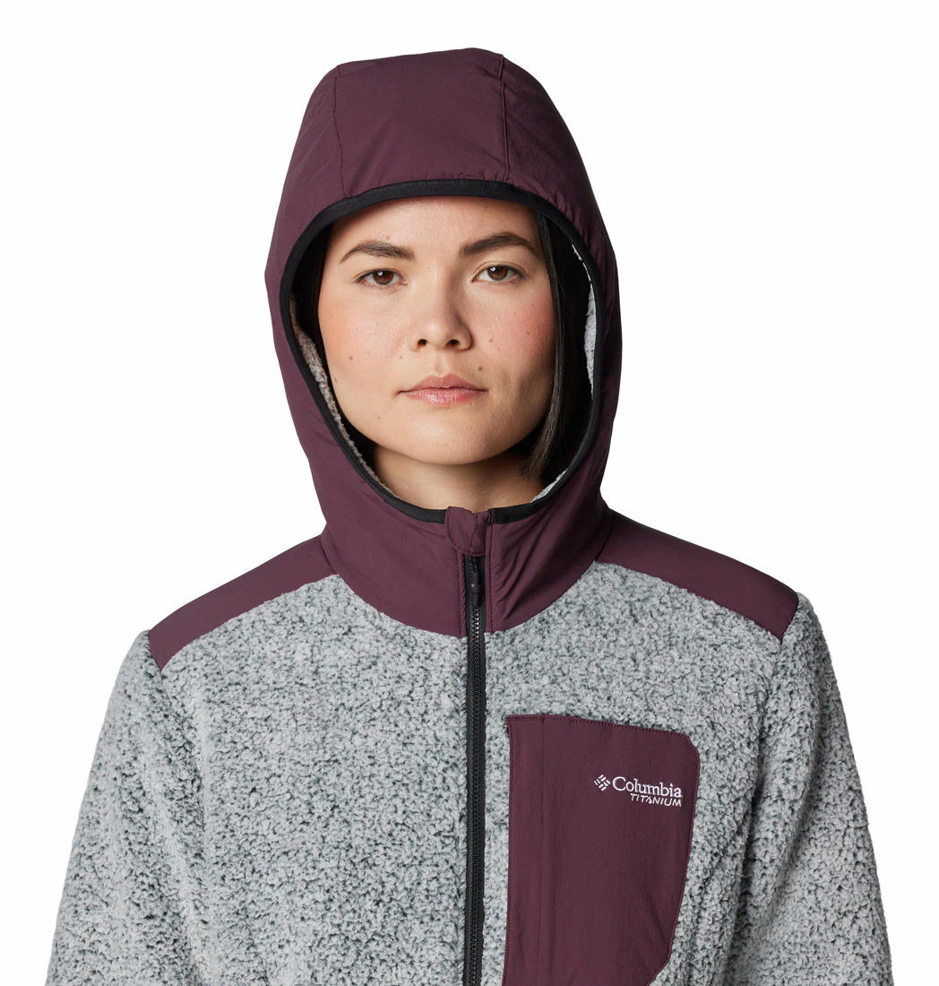 Columbia Women Red Arctic Crest Sherpa Full Zip - Image 6