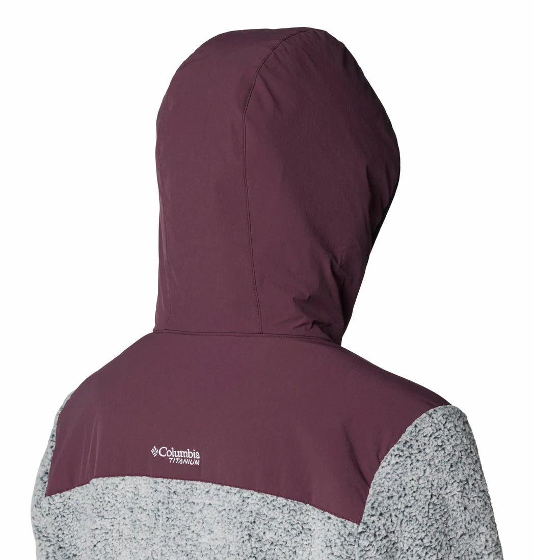 Columbia Women Red Arctic Crest Sherpa Full Zip - Image 9