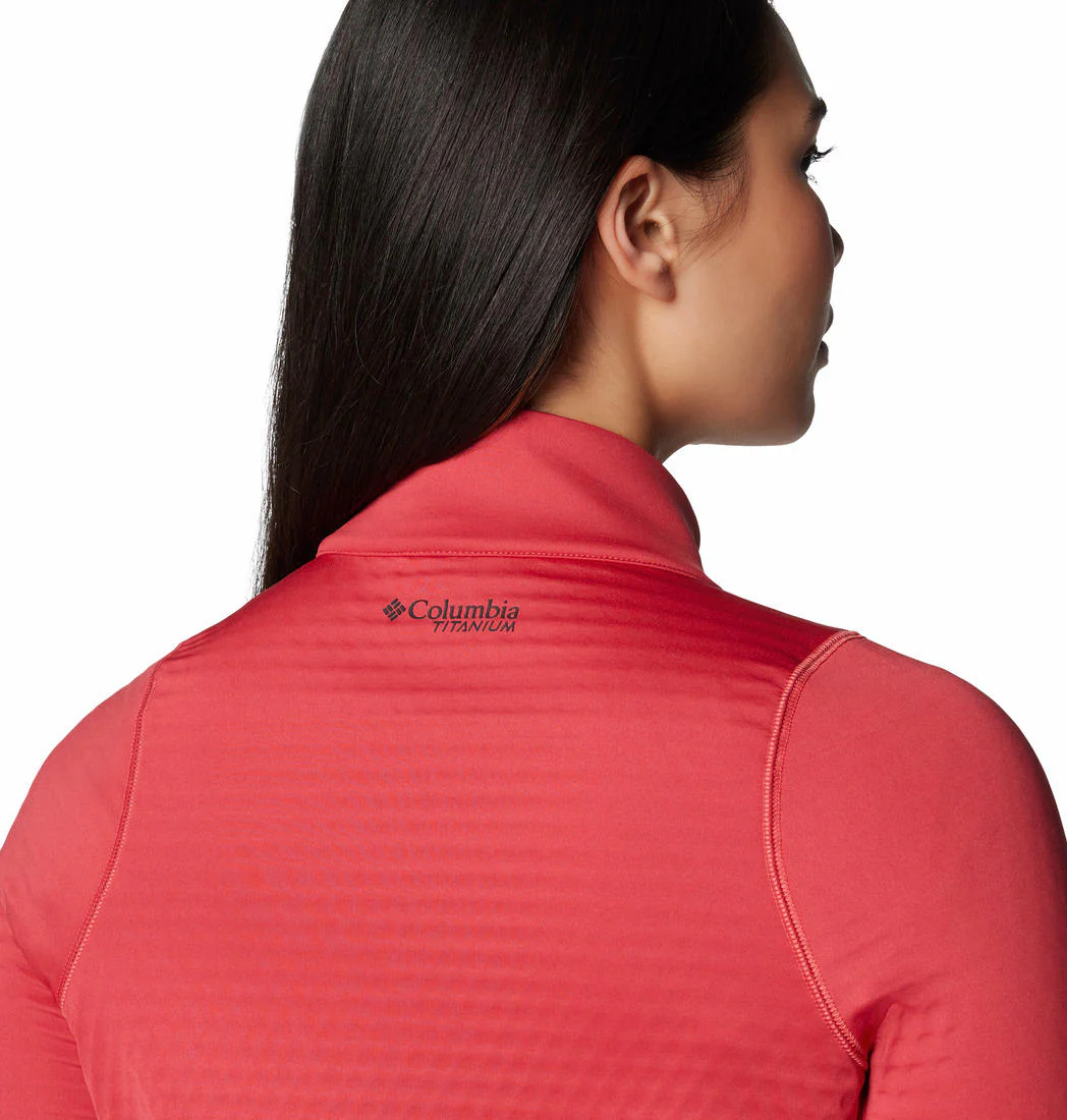 Columbia Women Red Crystal Leaf Omni-Heat Helix FZ - Image 7
