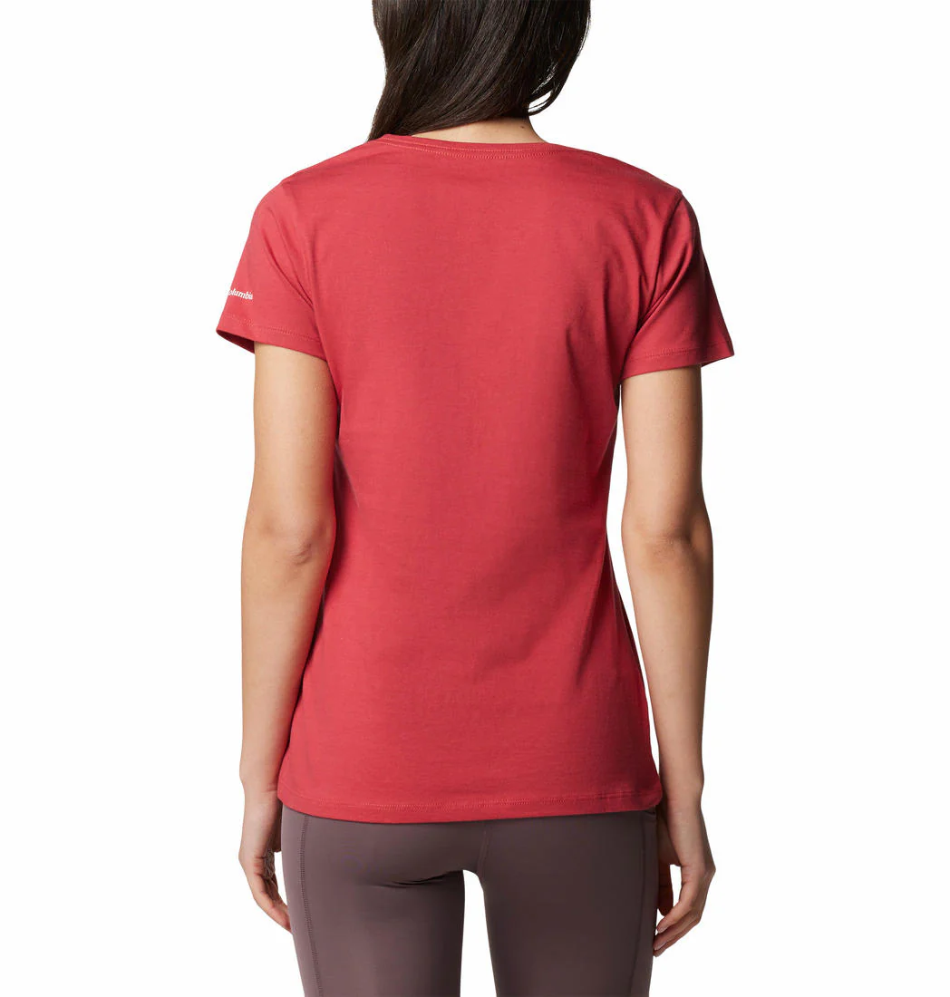 Columbia Women Red Daisy Days SS Graphic Tee - Image 2