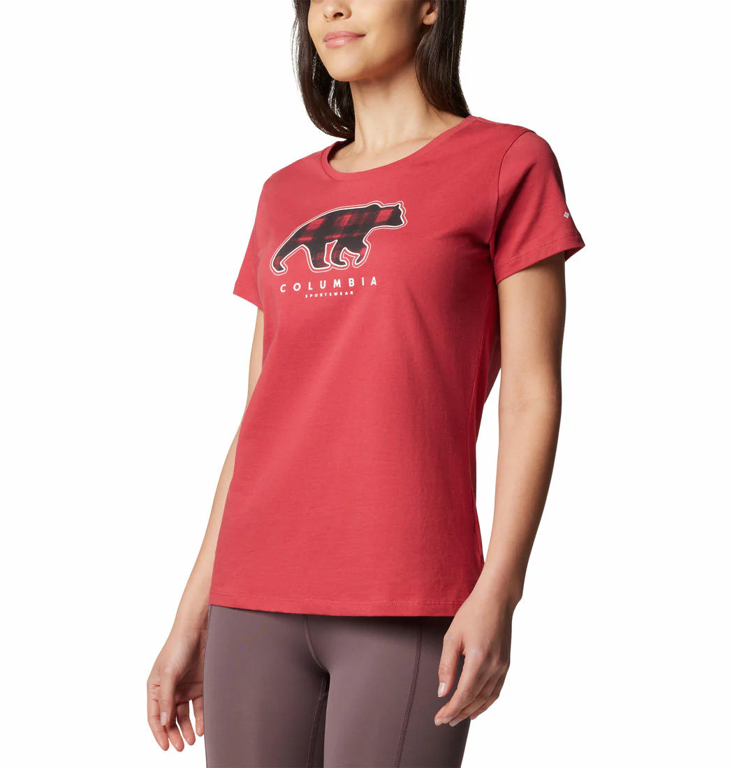 Columbia Women Red Daisy Days SS Graphic Tee - Image 5