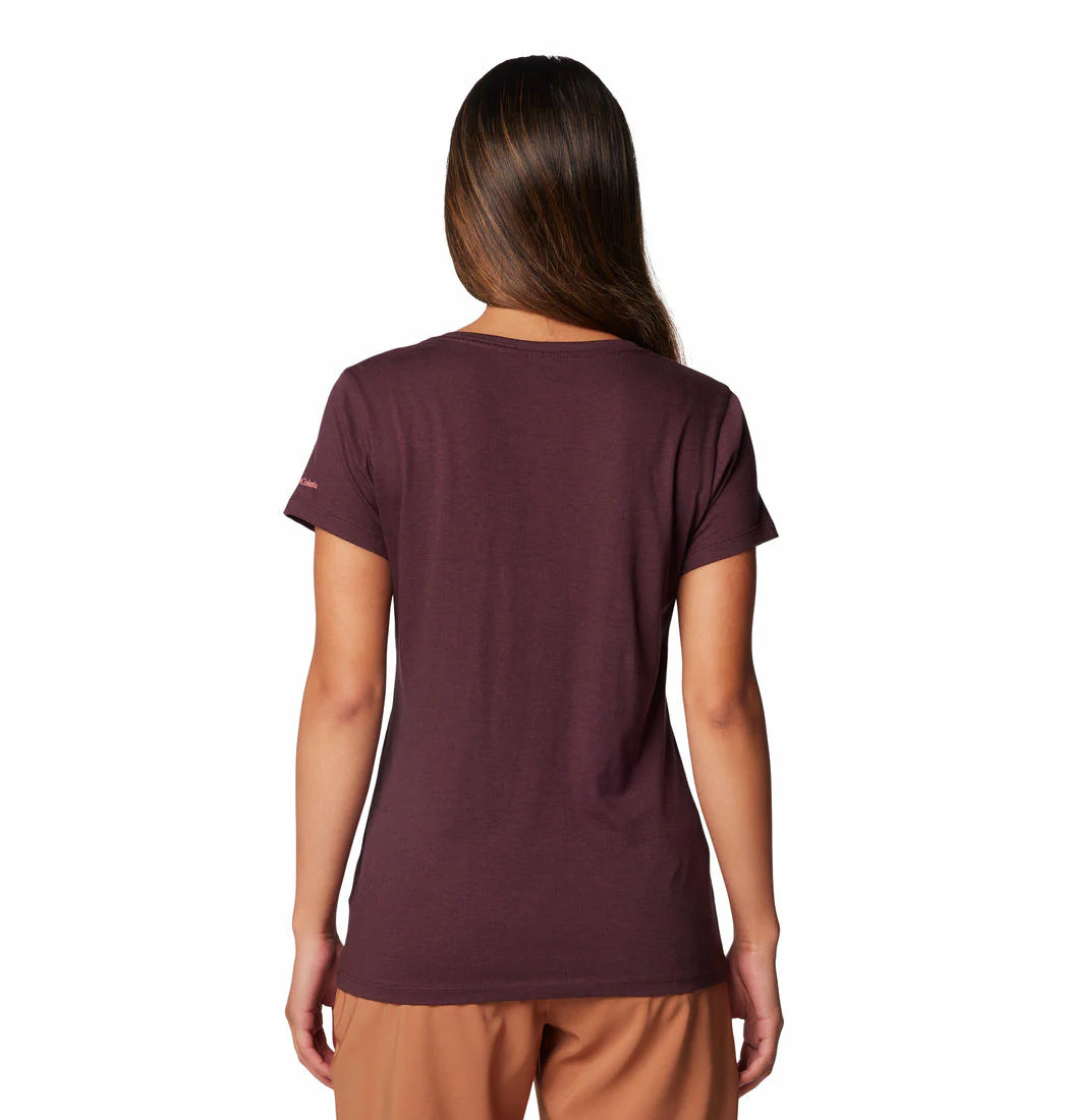 Columbia Women Red Daisy Days SS Graphic Tee - Image 2