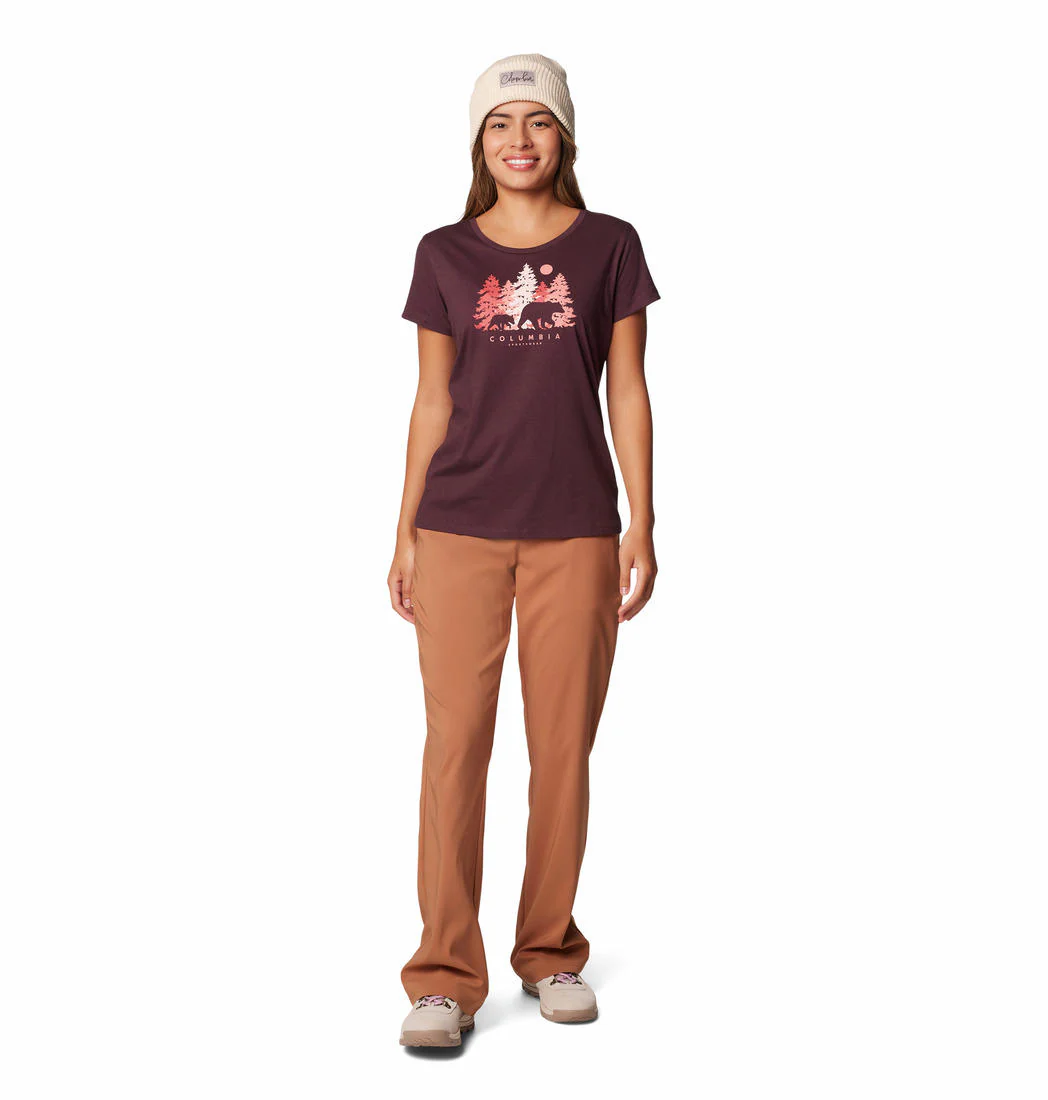 Columbia Women Red Daisy Days SS Graphic Tee - Image 4