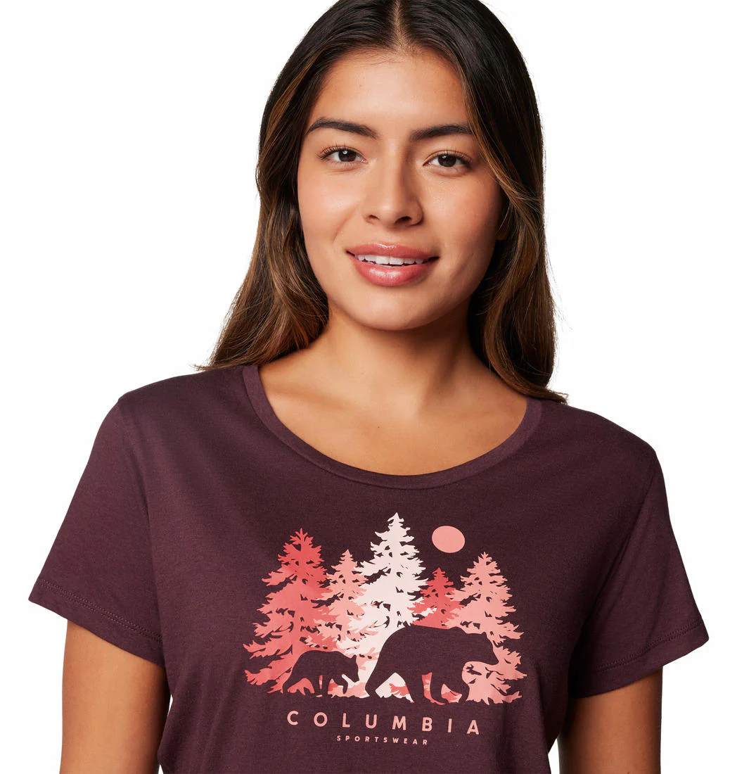 Columbia Women Red Daisy Days SS Graphic Tee - Image 5