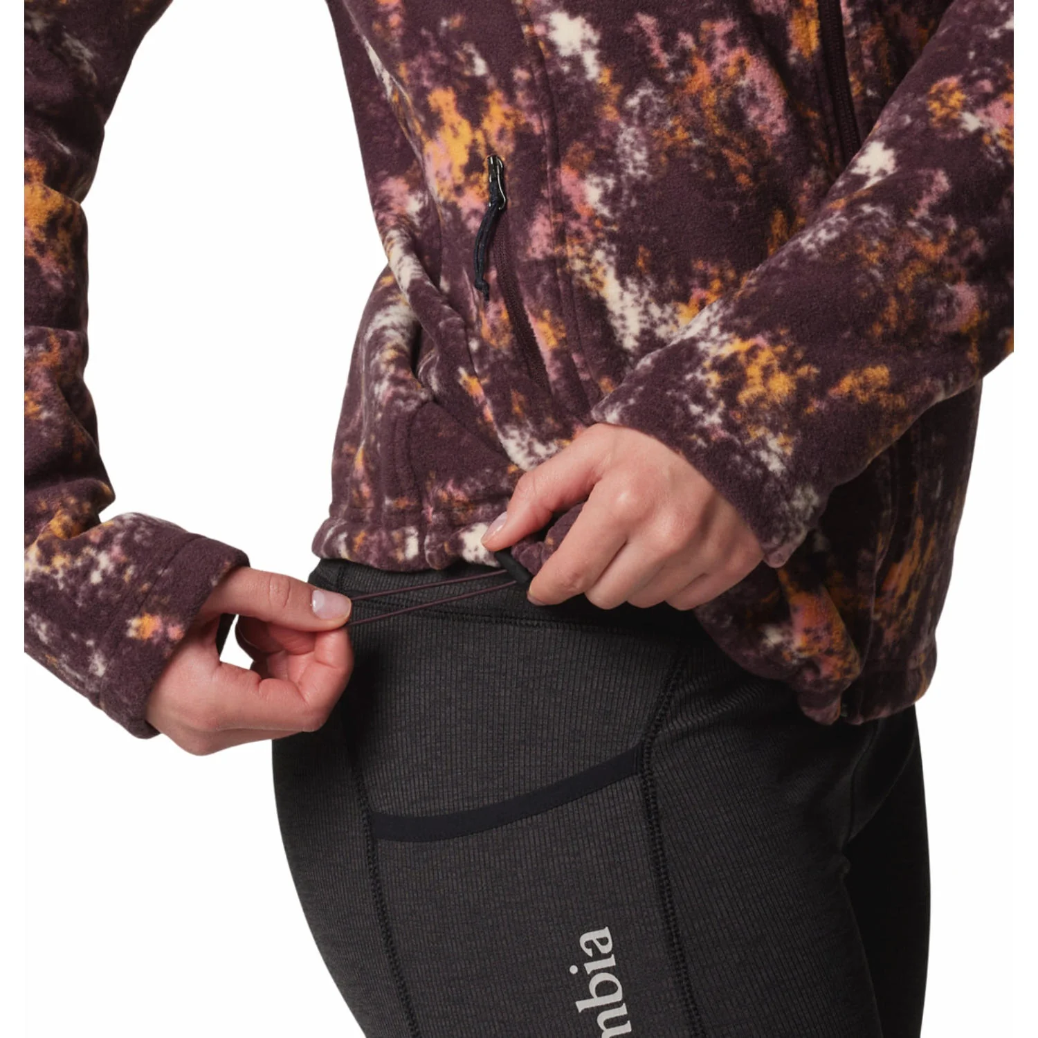 Columbia Women Red Fast Trek Printed Jkt - Image 4