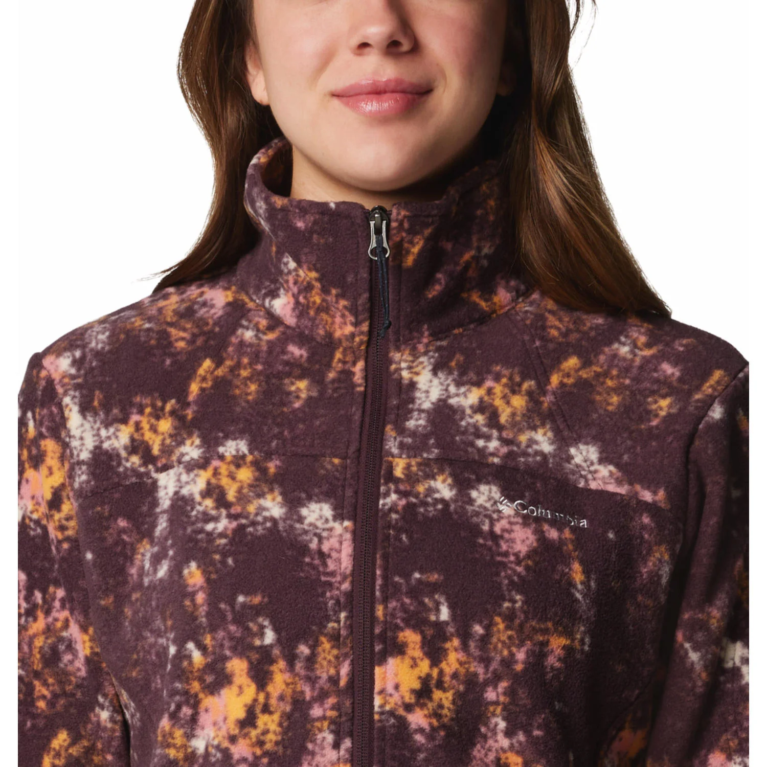 Columbia Women Red Fast Trek Printed Jkt - Image 5