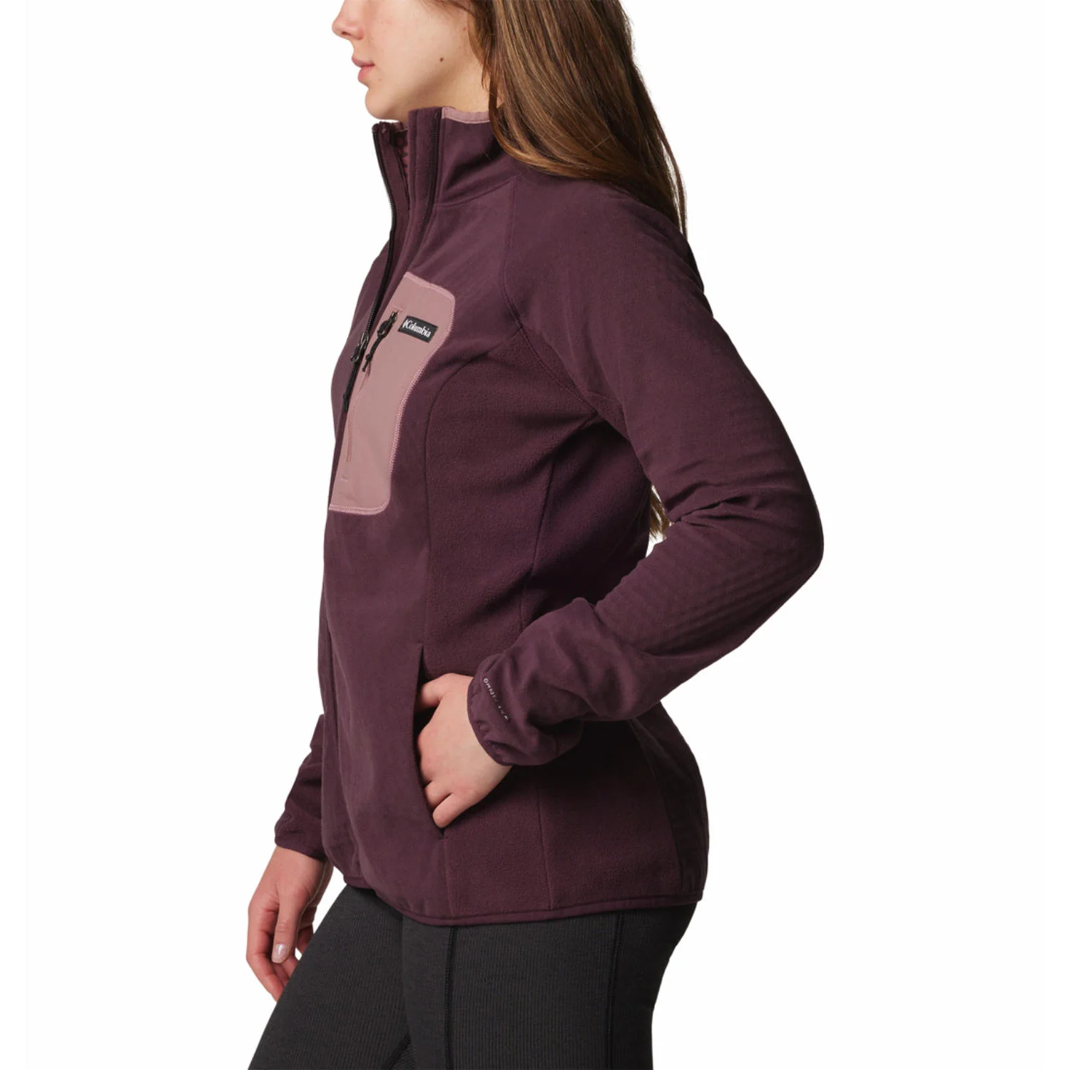 Columbia Women Red Outdoor Tracks Full Zip II - Image 3