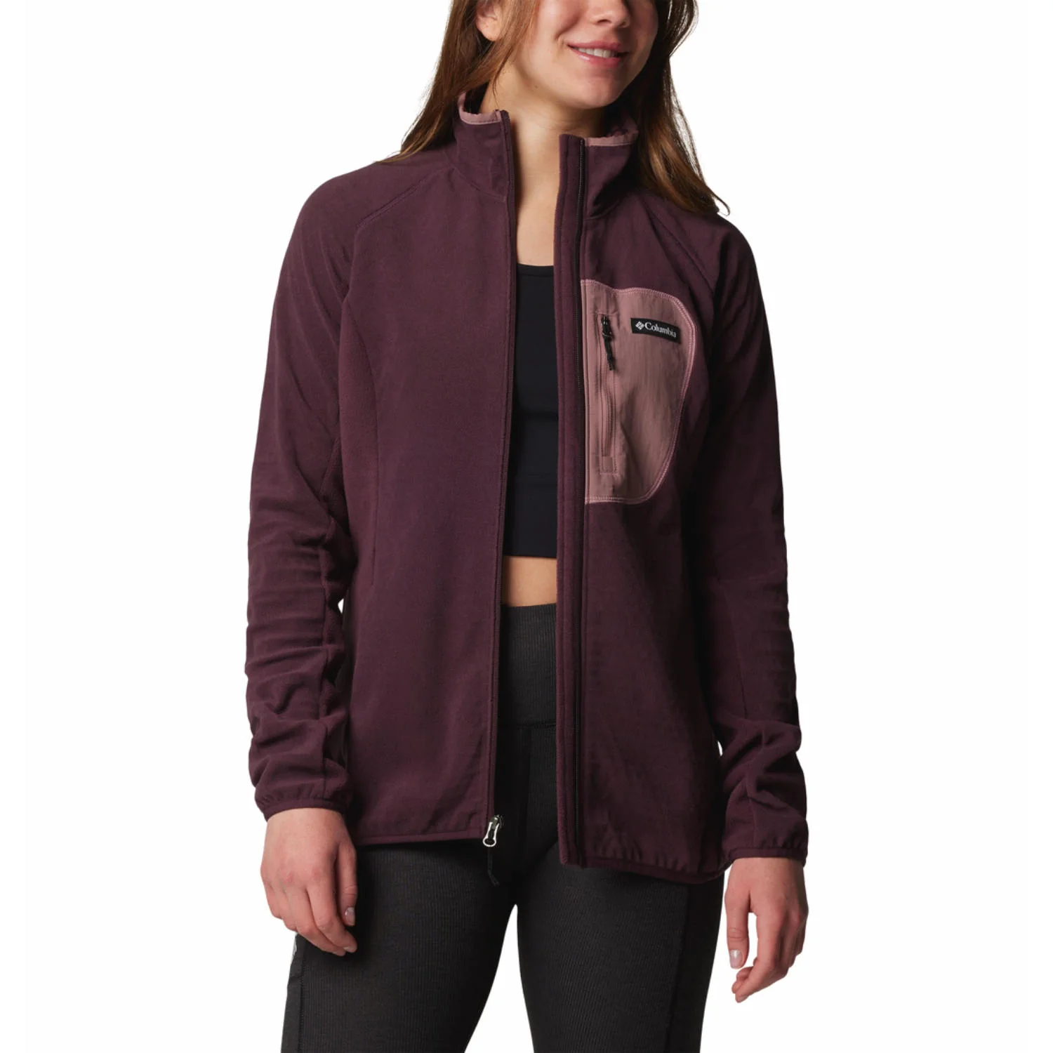 Columbia Women Red Outdoor Tracks Full Zip II - Image 4