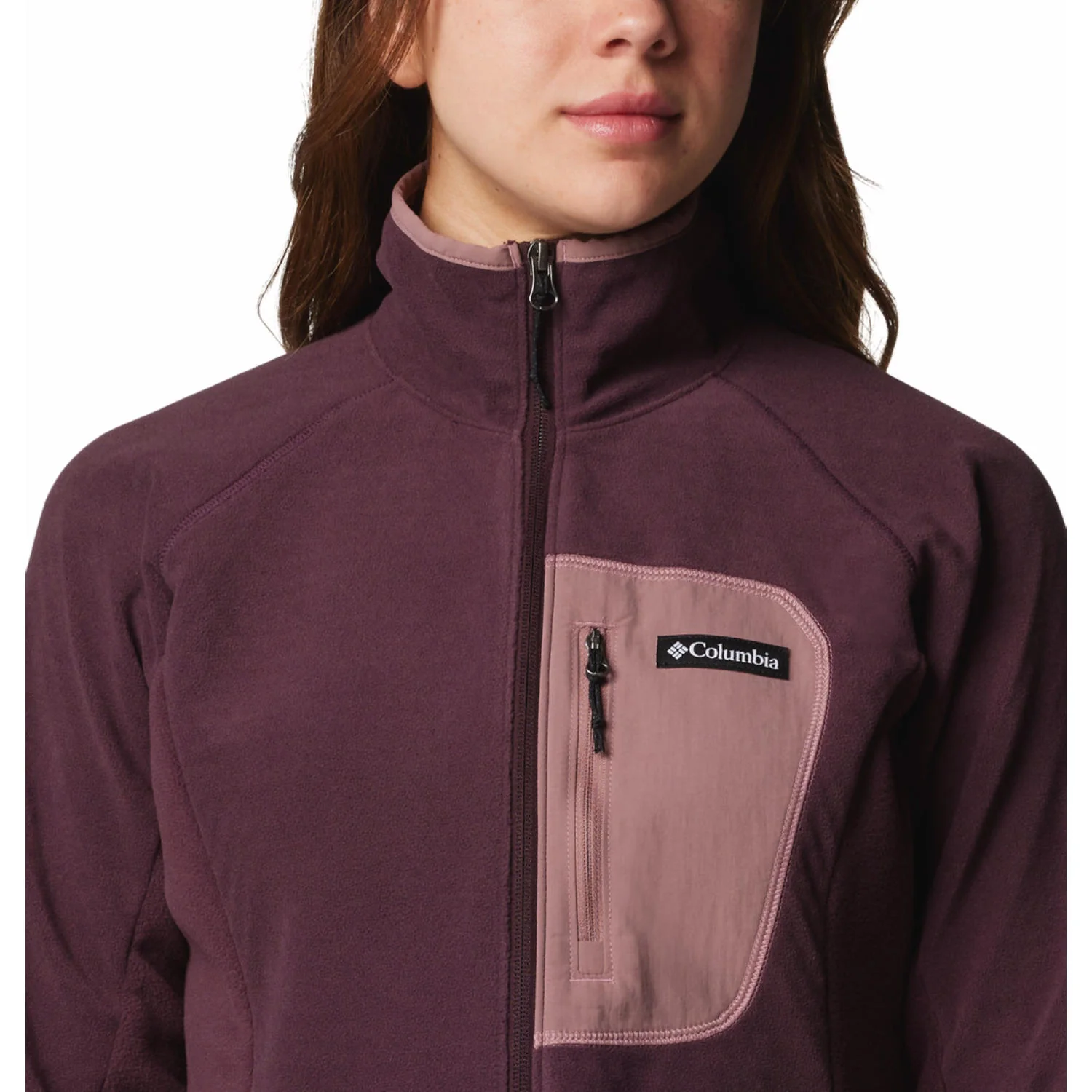 Columbia Women Red Outdoor Tracks Full Zip II - Image 5