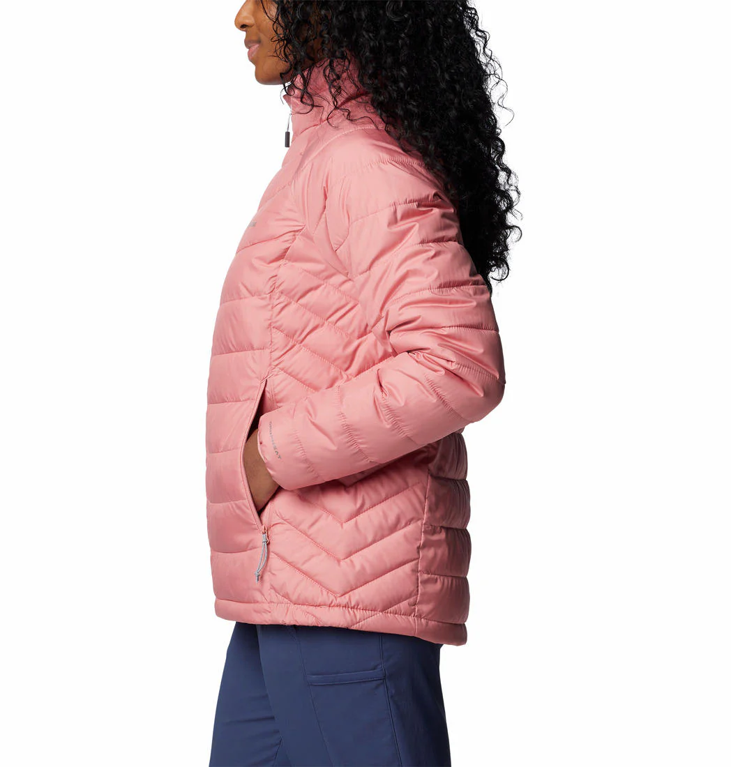 Columbia Women Pink Powder Lite II Full Zip Jacket - Image 3