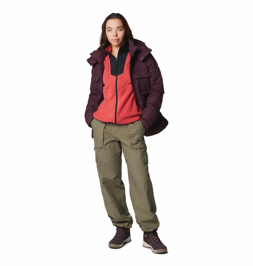 Columbia Women Red Sequoia Grove Full Zip Fleece - Image 4