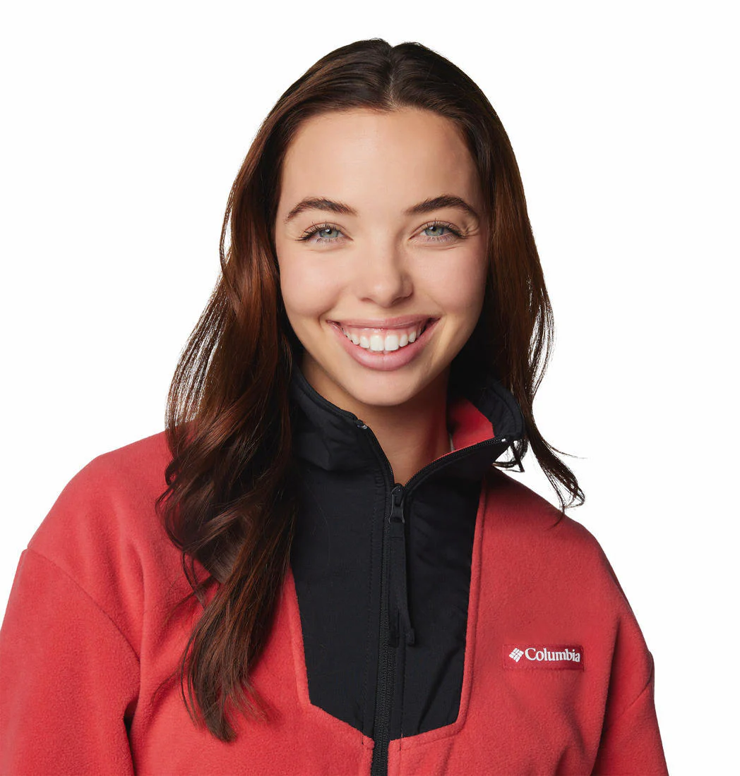 Columbia Women Red Sequoia Grove Full Zip Fleece - Image 5