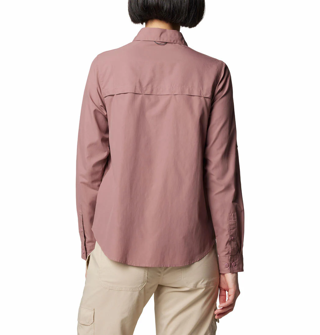 Columbia Women Red Silver Ridge 3.0 LS (Sun Protection) - Image 2