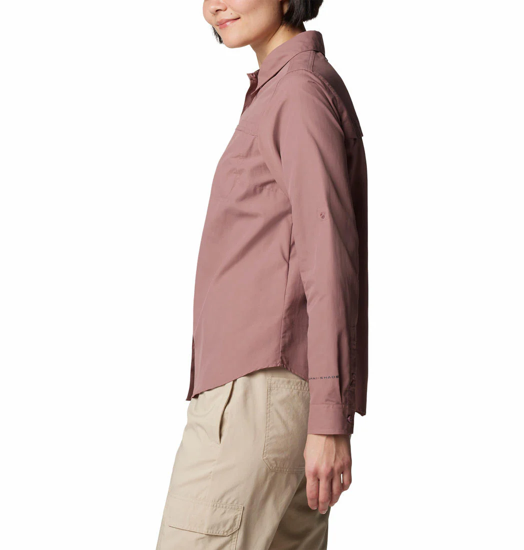 Columbia Women Red Silver Ridge 3.0 LS (Sun Protection) - Image 3