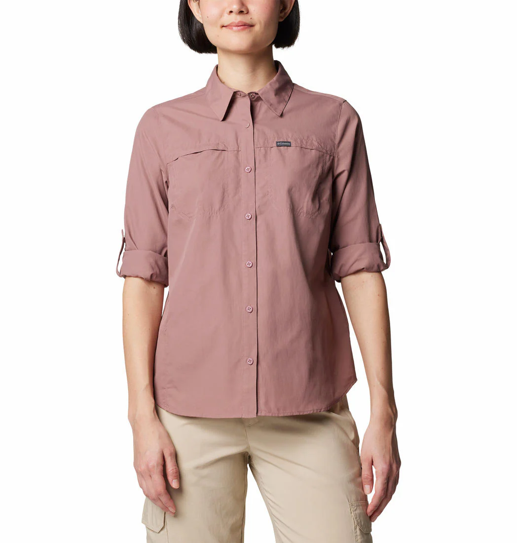 Columbia Women Red Silver Ridge 3.0 LS (Sun Protection) - Image 6