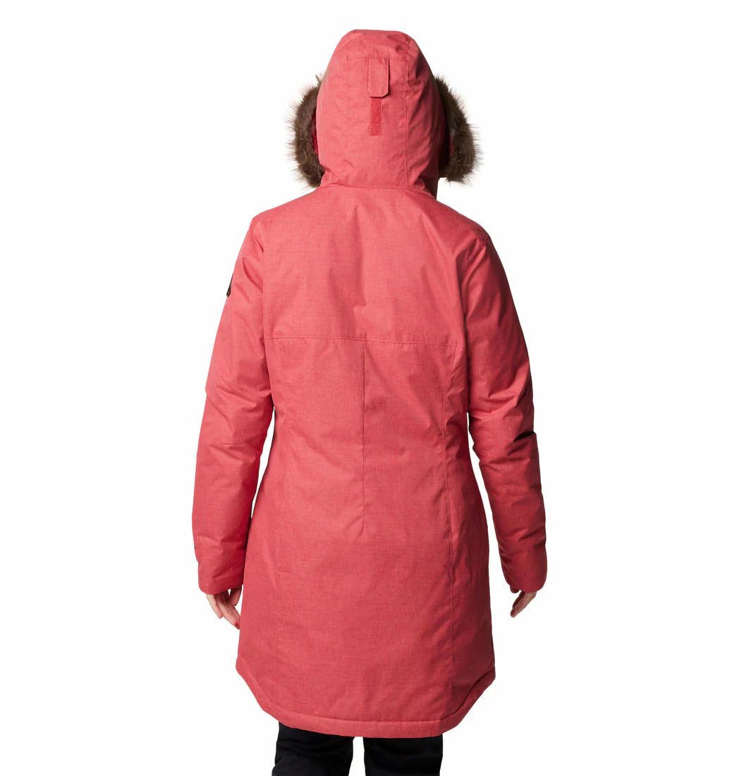 Columbia Women Red Suttle Mountain Long Insulated Jacket - Image 2