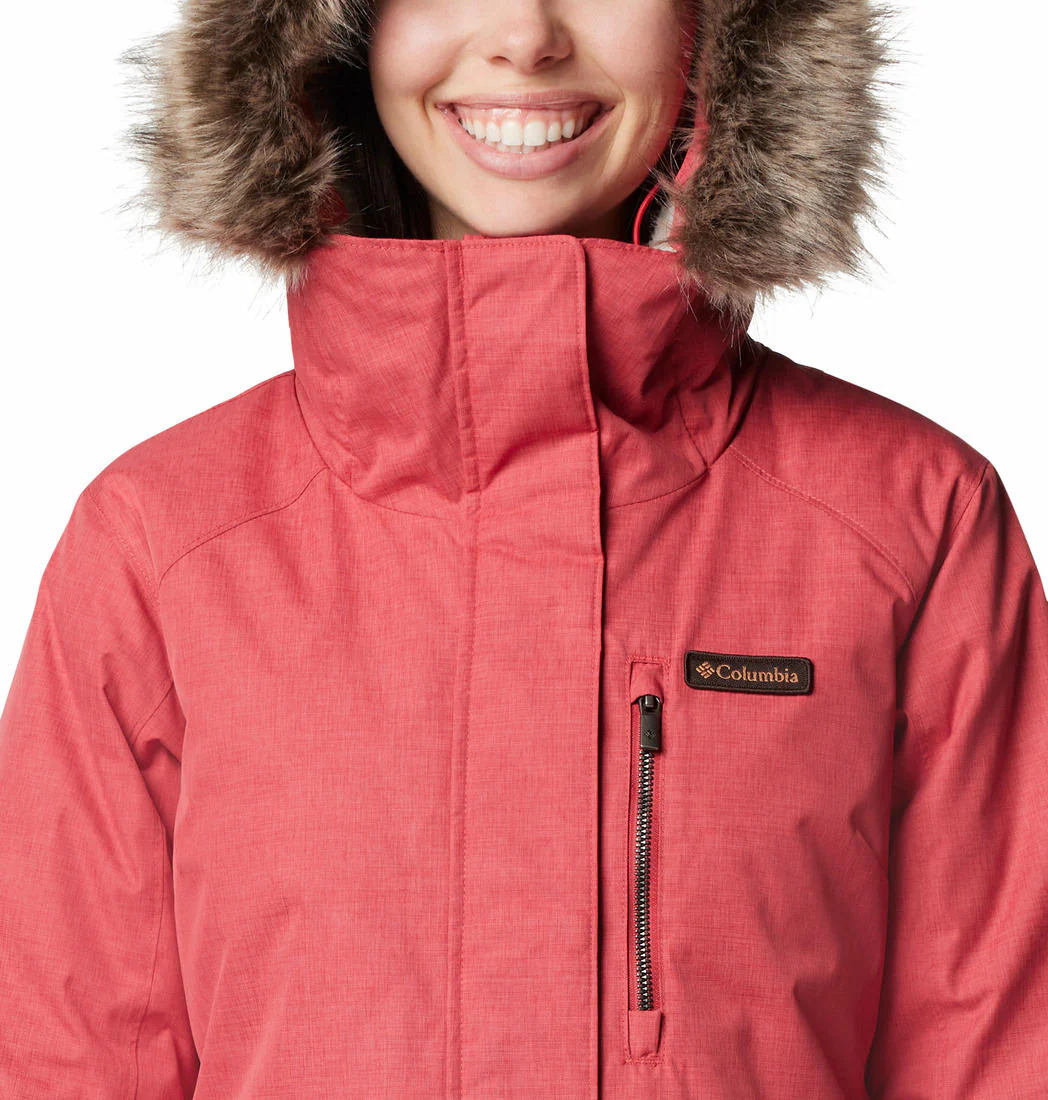 Columbia Women Red Suttle Mountain Long Insulated Jacket - Image 4