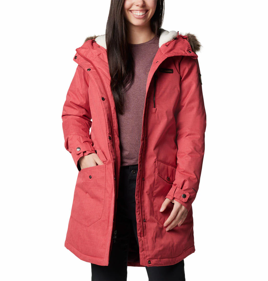 Columbia Women Red Suttle Mountain Long Insulated Jacket - Image 7