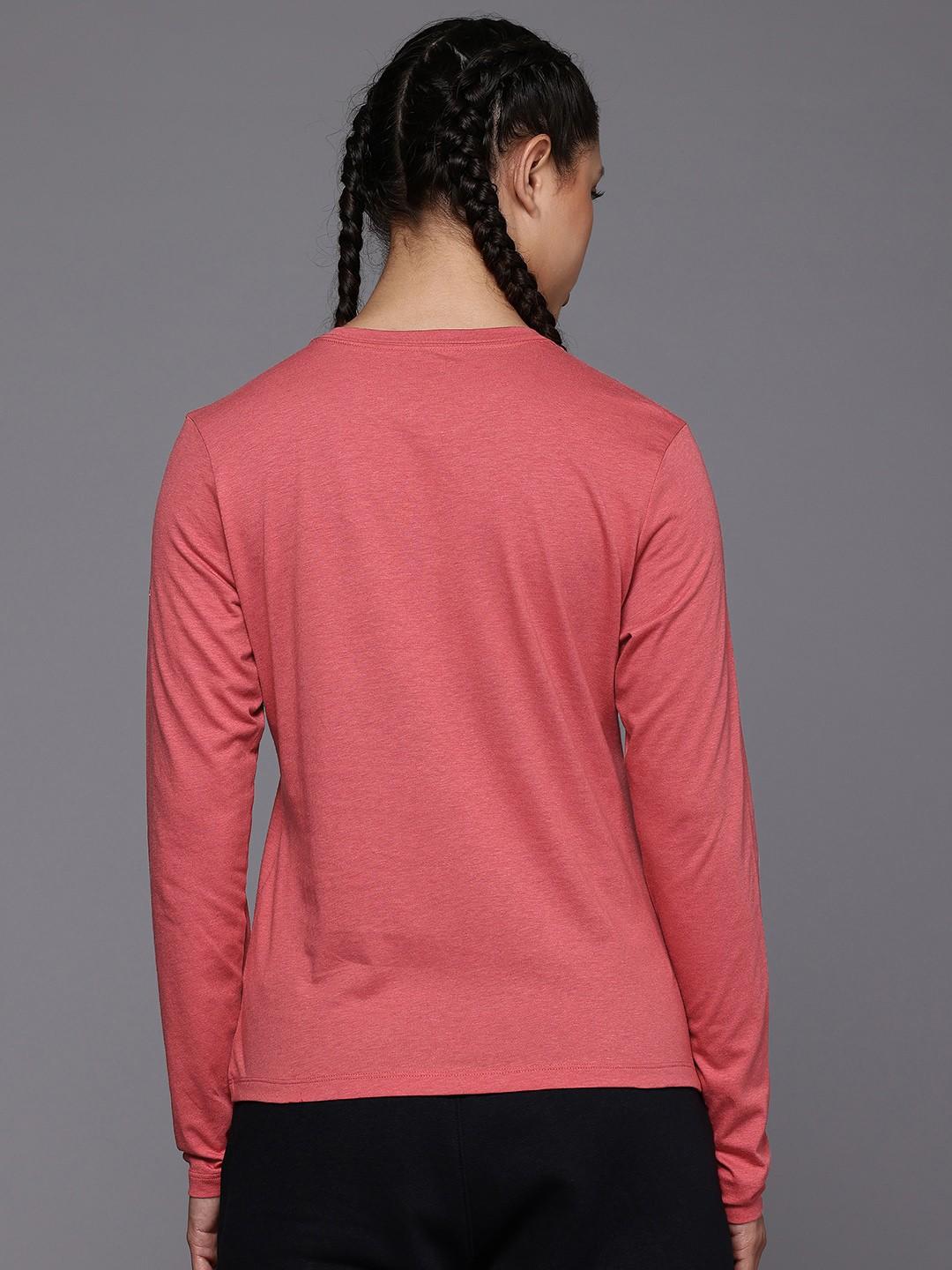 Columbia Women Red Columbia Trek Relaxed LS Tee - Image 2