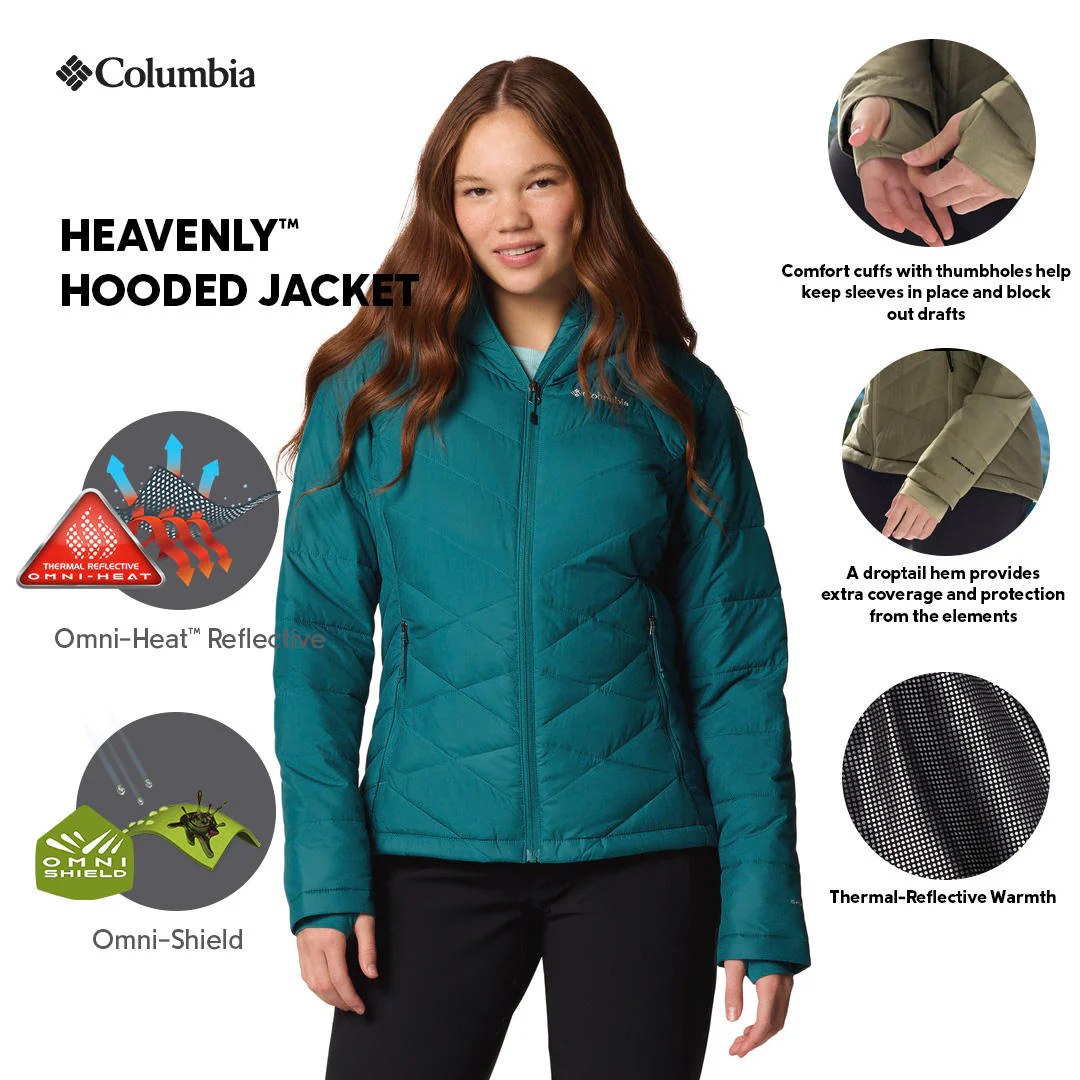 Columbia Women Blue Heavenly Hooded Jacket - Image 2