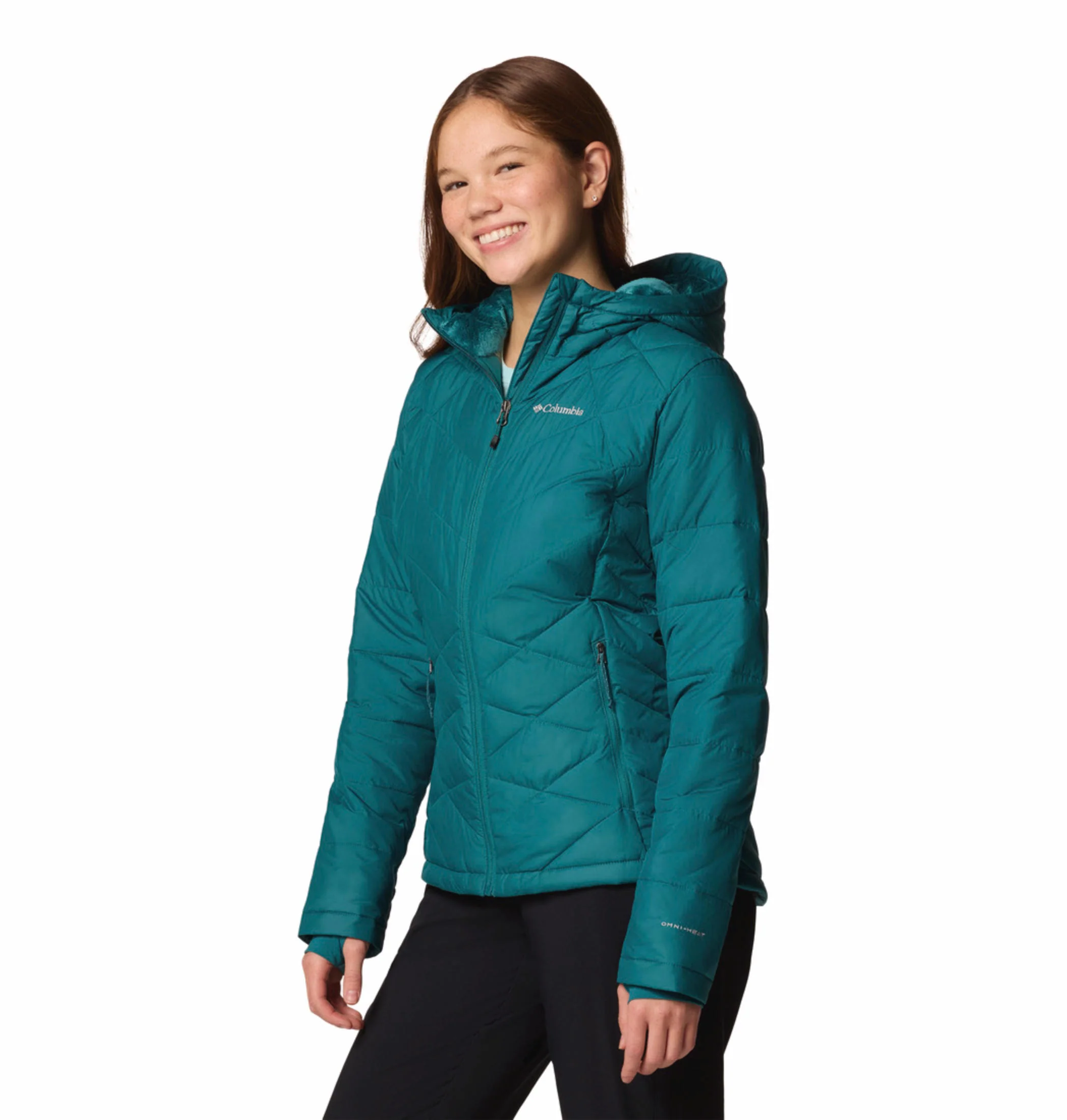 Columbia Women Blue Heavenly Hooded Jacket - Image 4