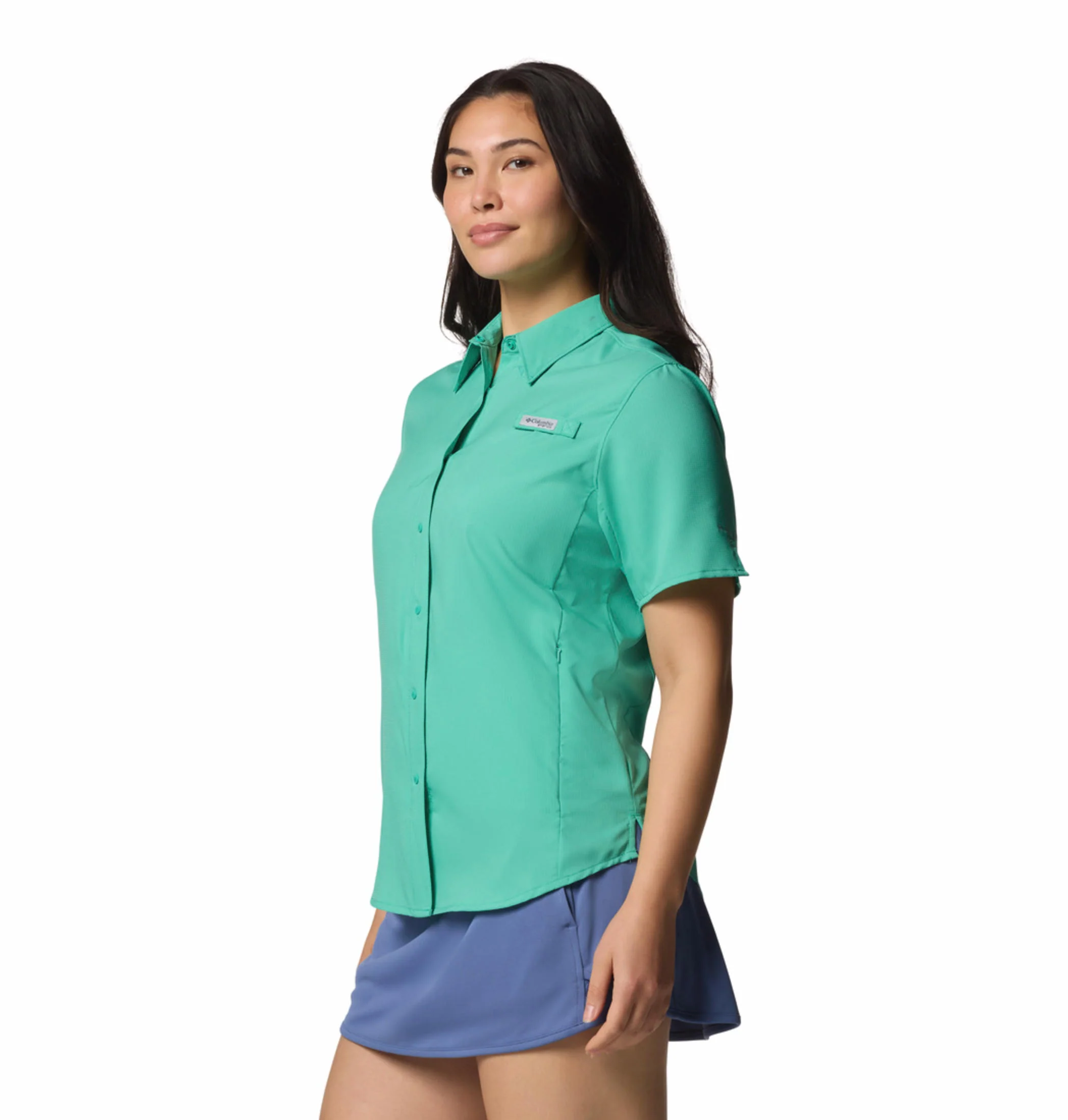 Columbia Women Green Womens Tamiami II SS Shirt (Sun Protection) - Image 4
