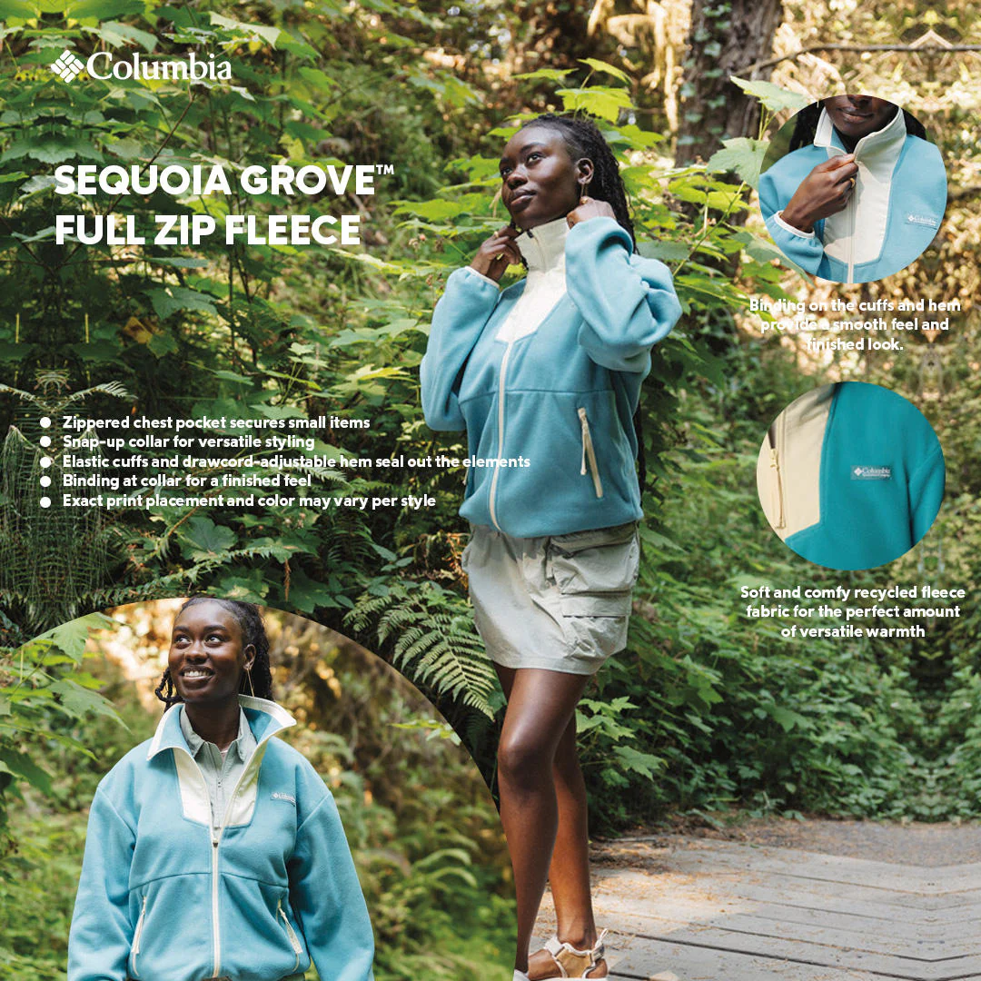Columbia Women Green Sequoia Grove Full Zip Fleece - Image 2