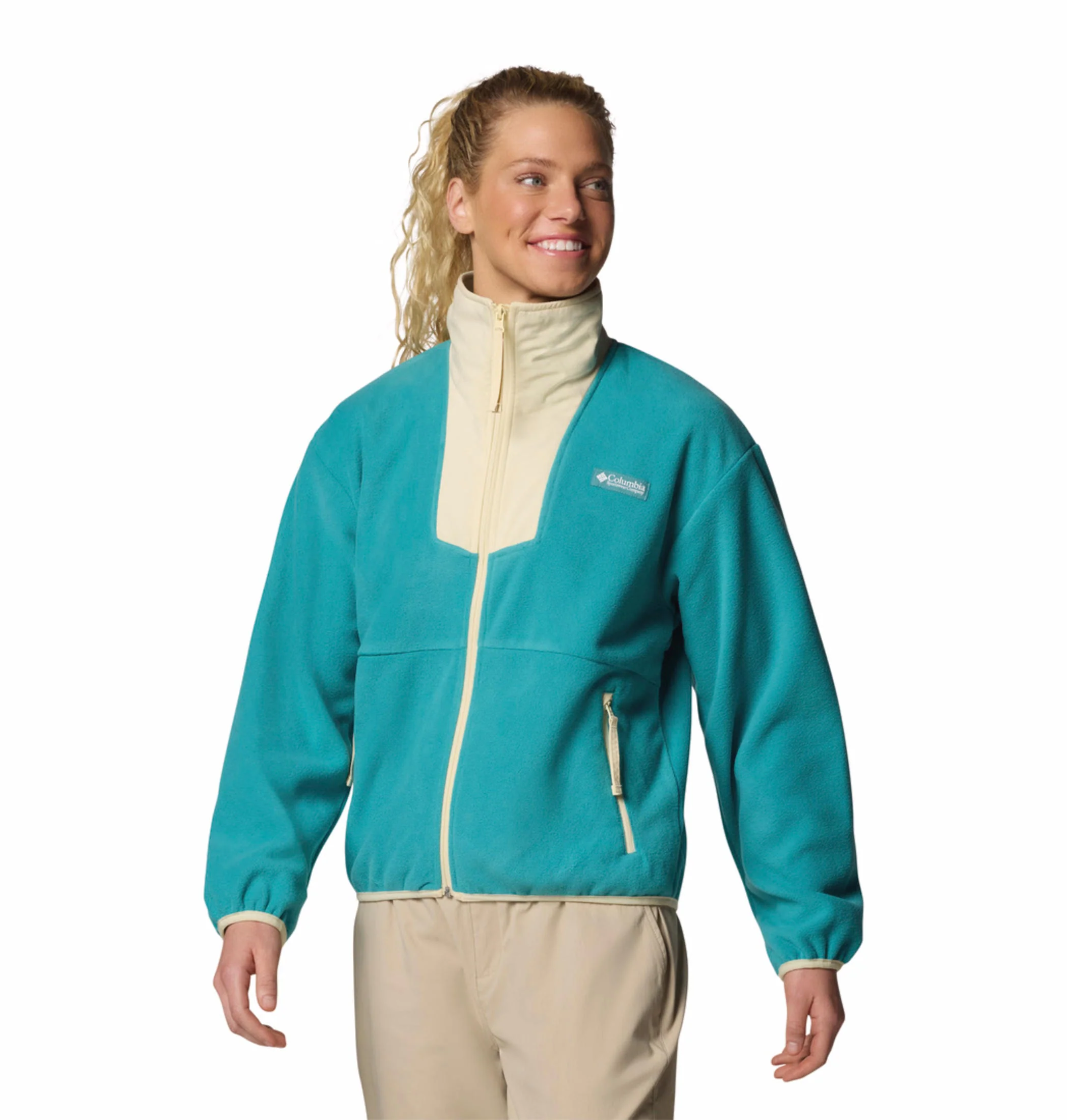 Columbia Women Green Sequoia Grove Full Zip Fleece - Image 4