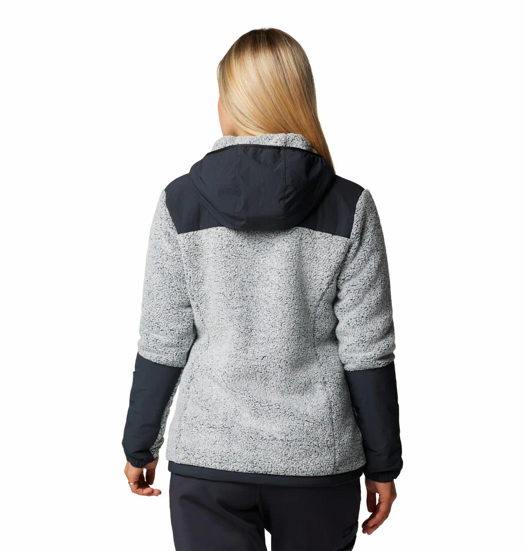 Columbia Women White Arctic Crest Sherpa Full Zip - Image 2