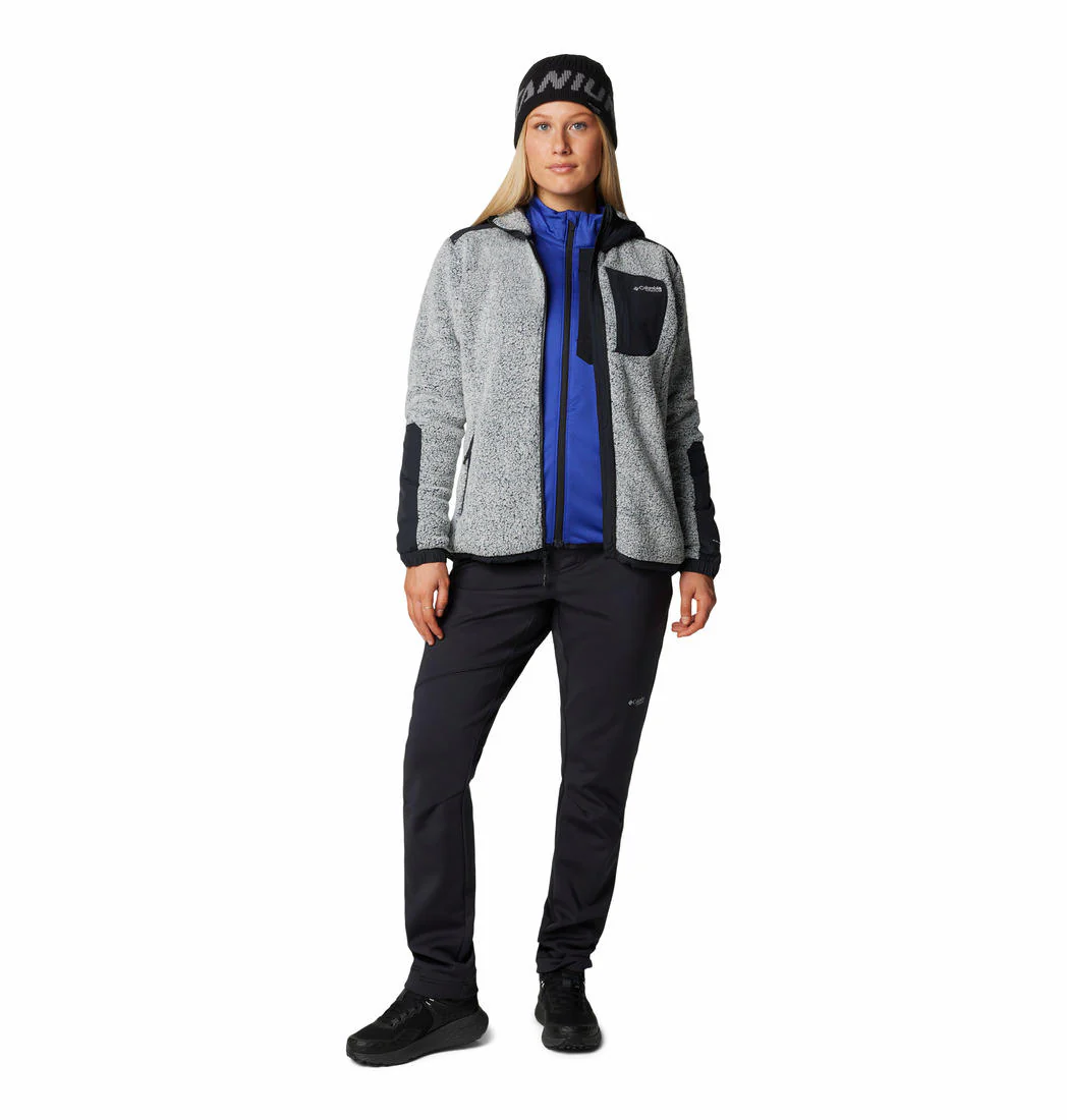 Columbia Women White Arctic Crest Sherpa Full Zip - Image 4