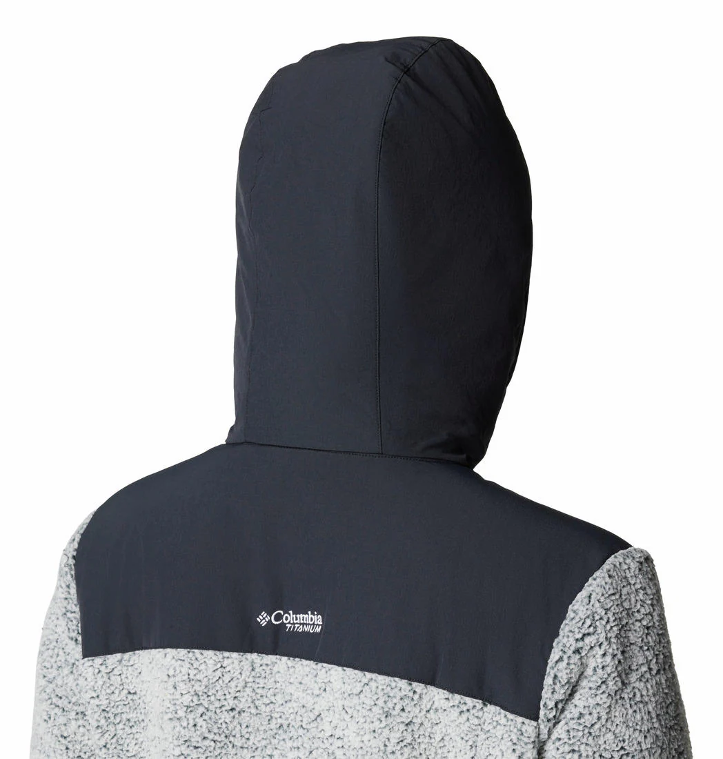 Columbia Women White Arctic Crest Sherpa Full Zip - Image 7