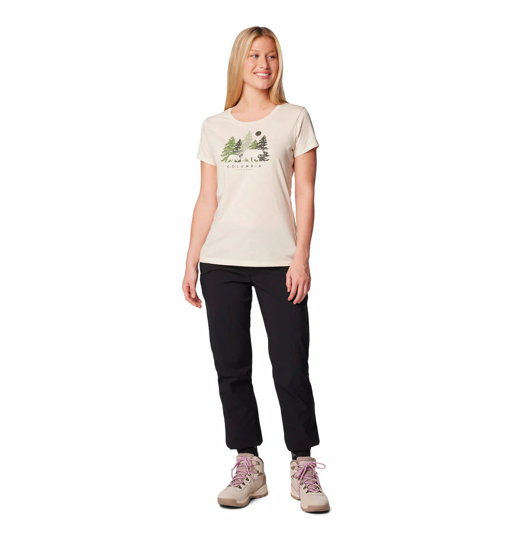 Columbia Women White Daisy Days SS Graphic Tee - Image 4