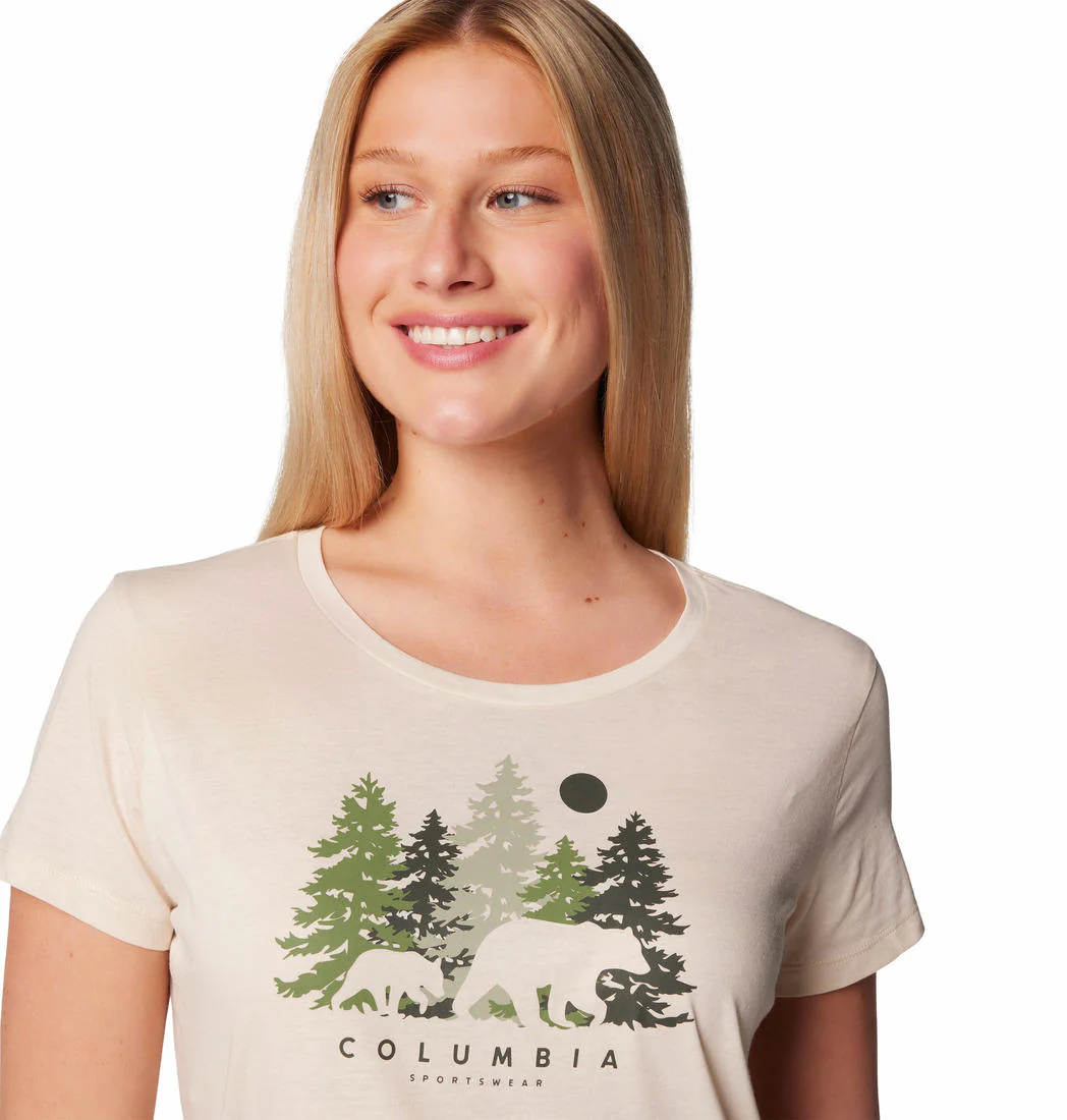 Columbia Women White Daisy Days SS Graphic Tee - Image 5