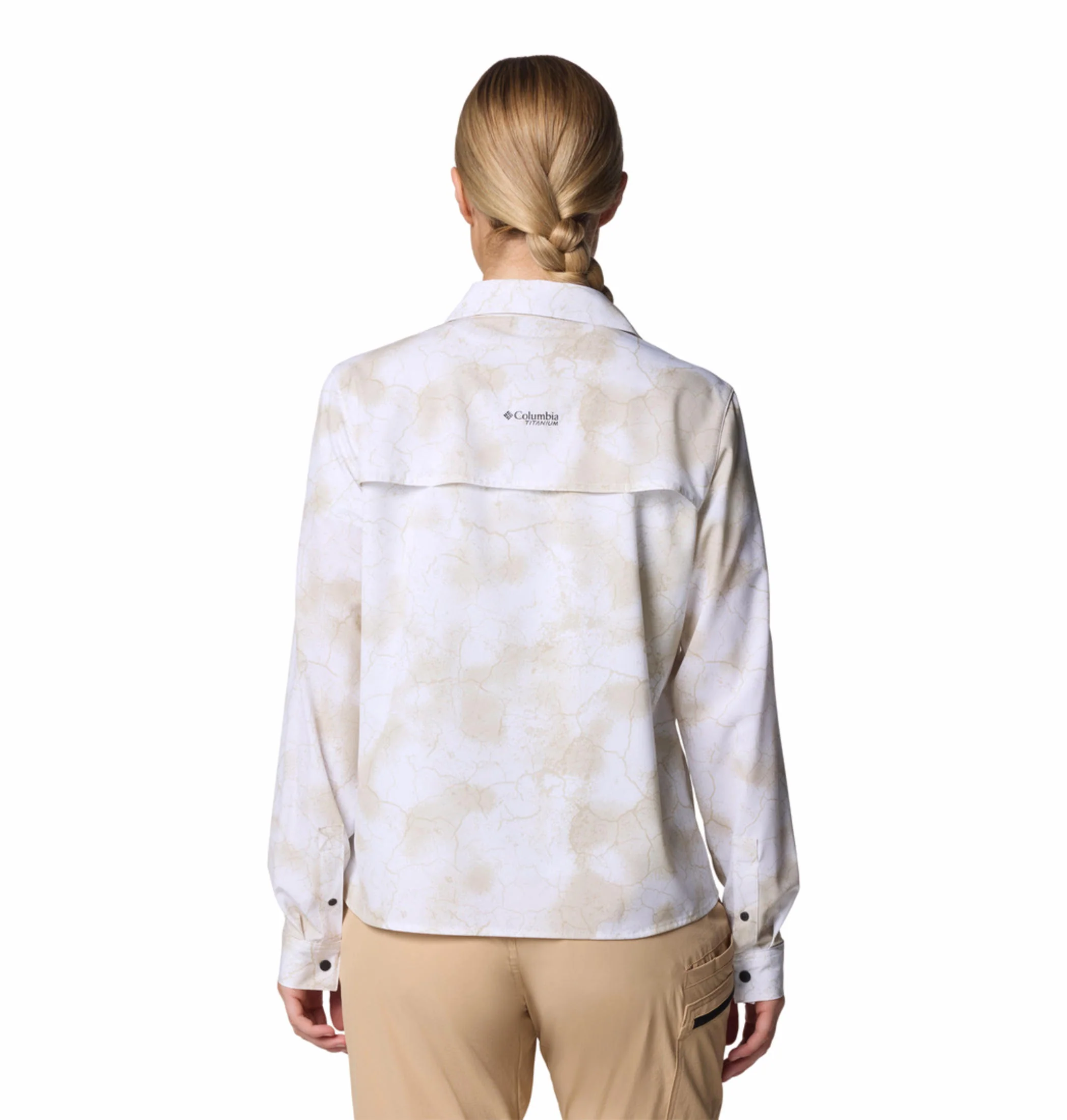 Columbia Women White Summit Valley Woven Long Sleeve Shirt (Sun Protection) - Image 5
