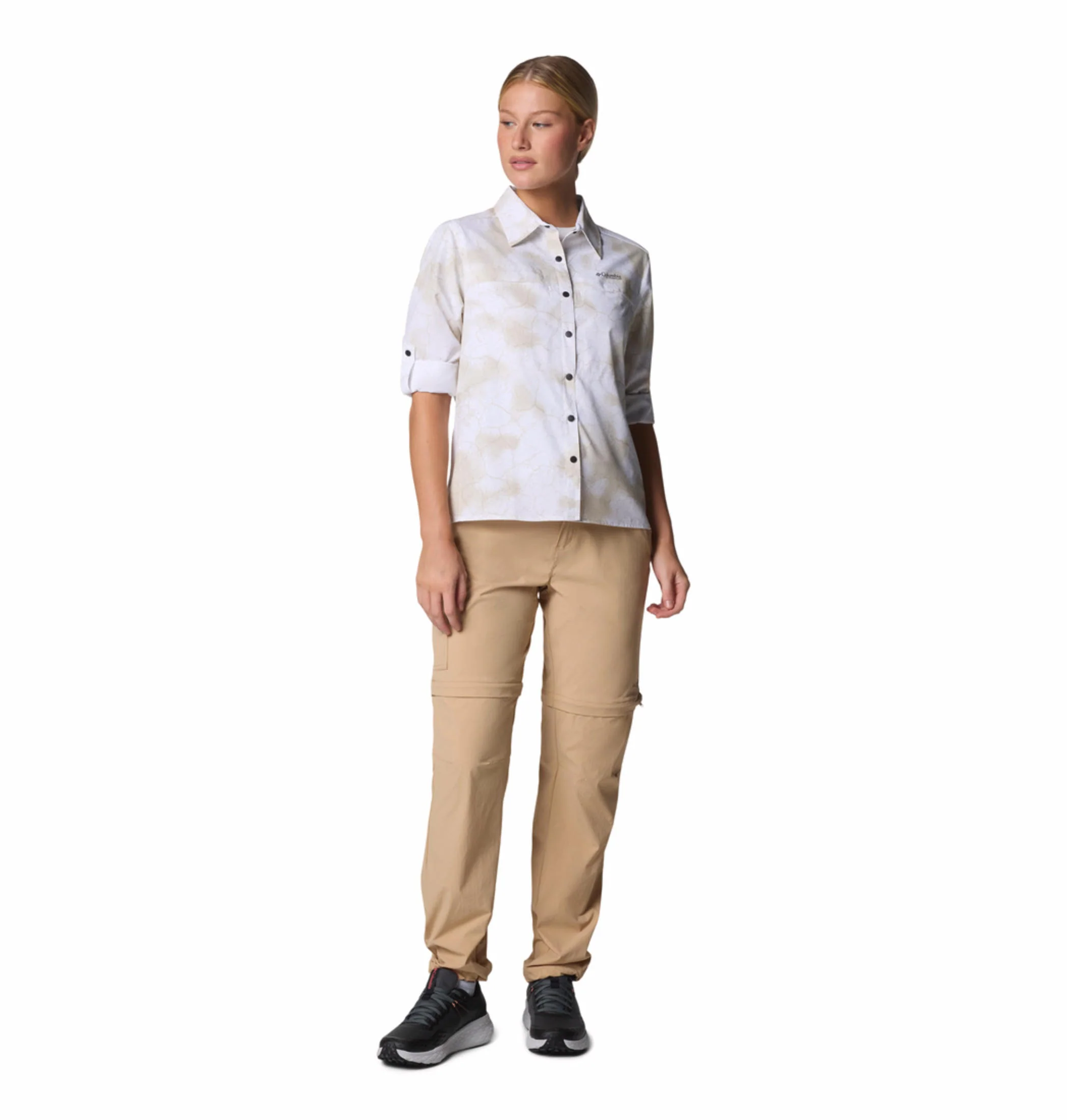 Columbia Women White Summit Valley Woven Long Sleeve Shirt (Sun Protection) - Image 6