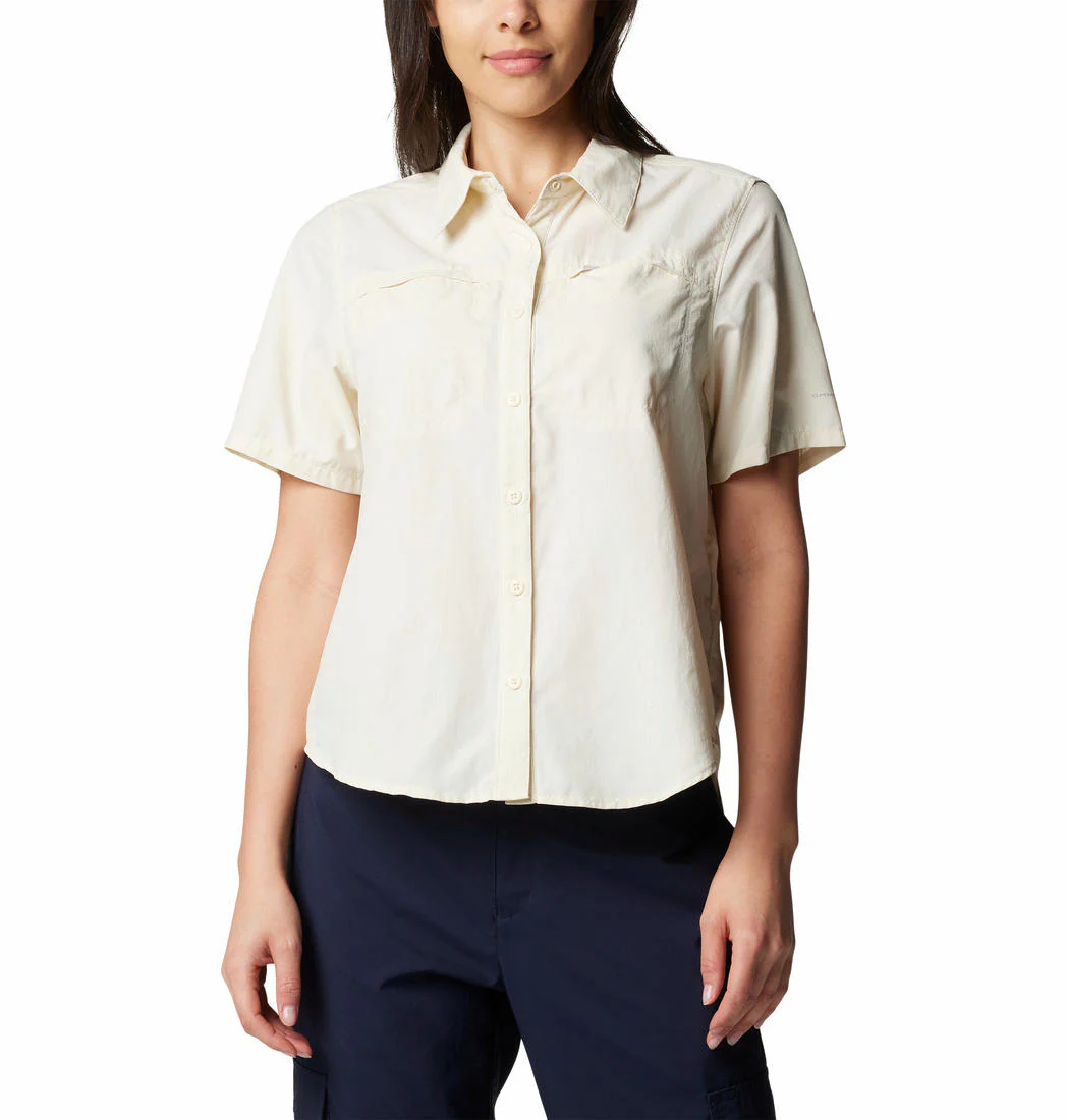 Columbia Women White Silver Ridge 3.0 SS (Sun Protection)