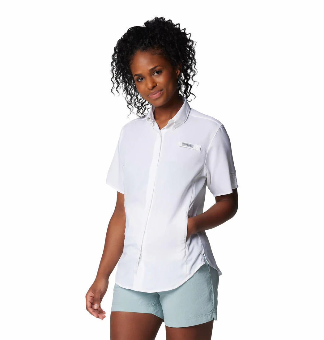Columbia Women White Womens Tamiami II SS Shirt (Sun Protection) - Image 4